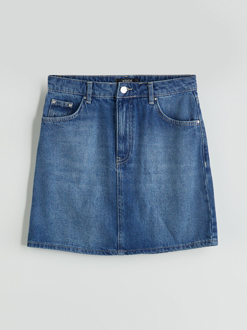 Woman BLUE Denim Skirt -S5OK07Z8-J0N