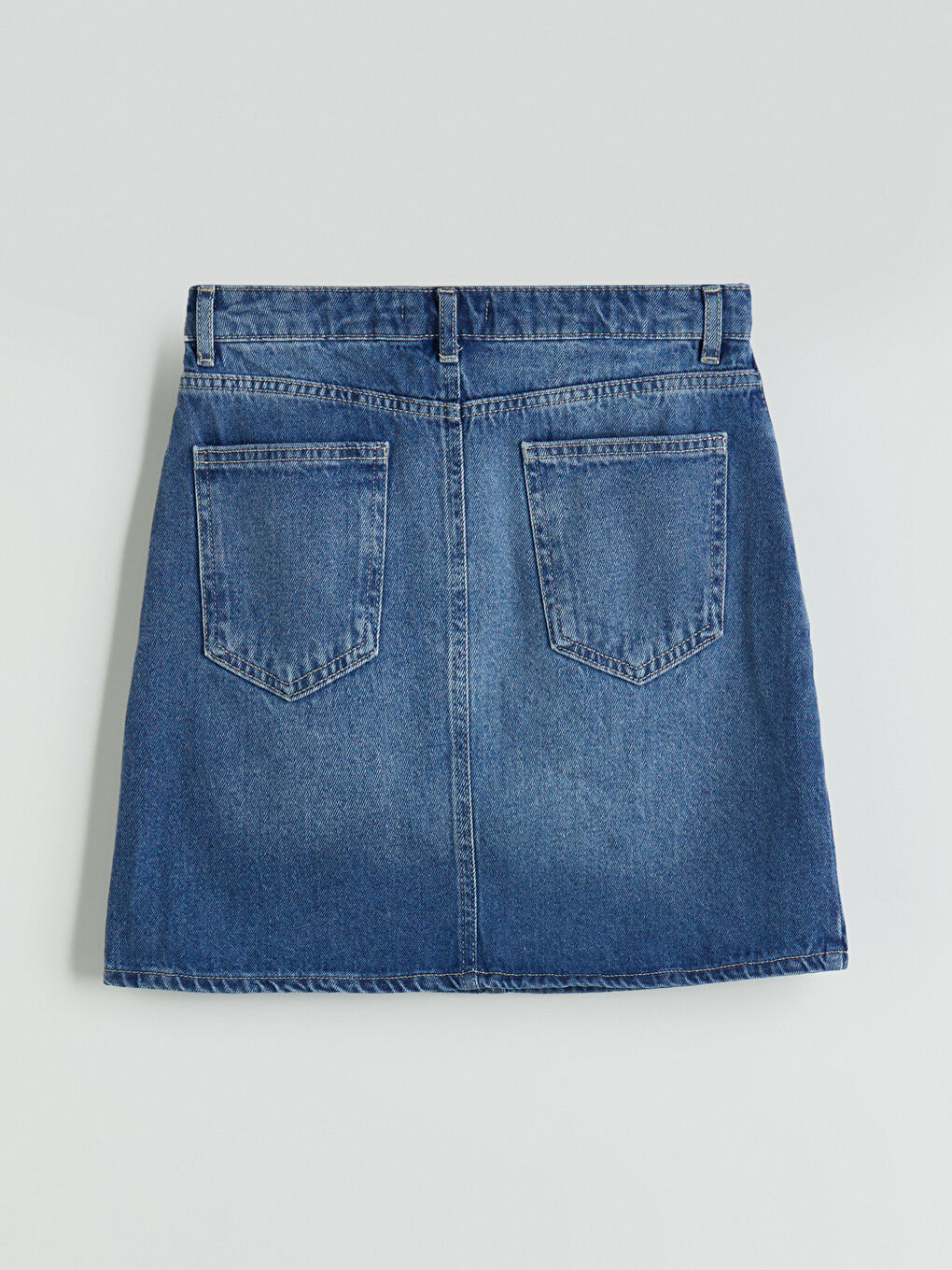 Woman BLUE Denim Skirt -S5OK07Z8-J0N