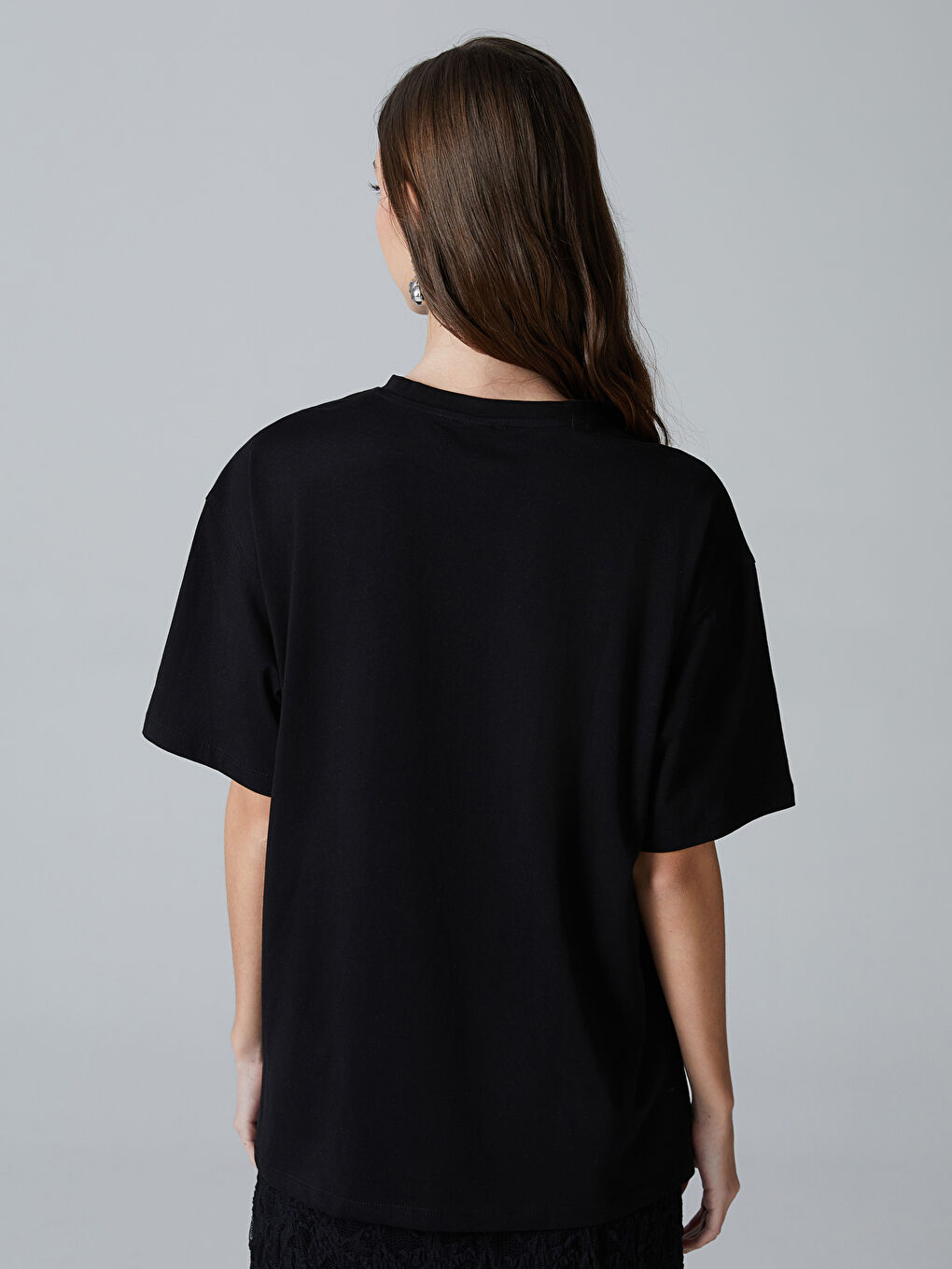 Teenage Girl BLACK T-Shirt -S5OK49Z4-CVL
