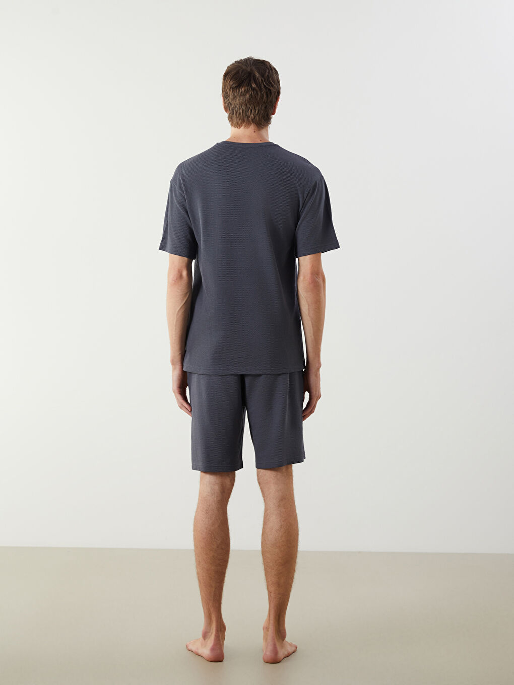Regular Fit Men's Short Pyjama Set -S5OK63Z8-HKS