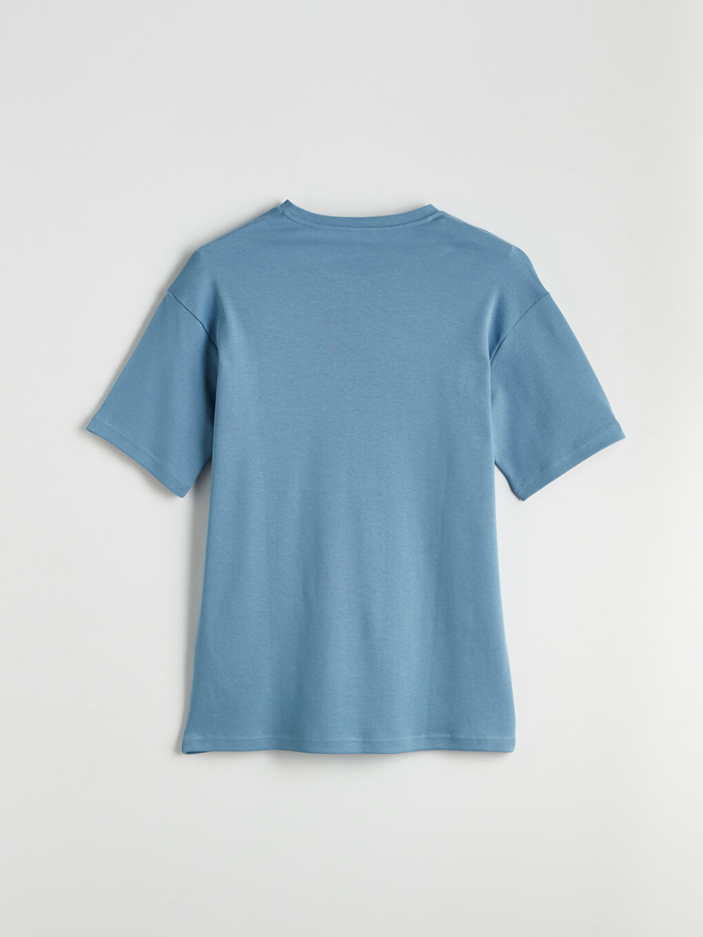 İndigo Bisiklet Yaka Kısa Kollu Erkek Pijama Üst-1