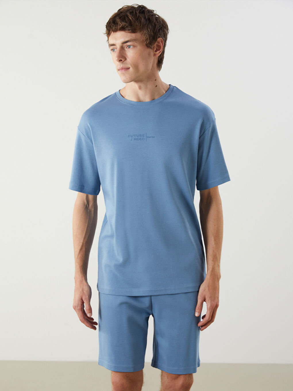 LC WAIKIKI Regular Fit Men's Short Pyjama Set -S5OK66Z8-H9N