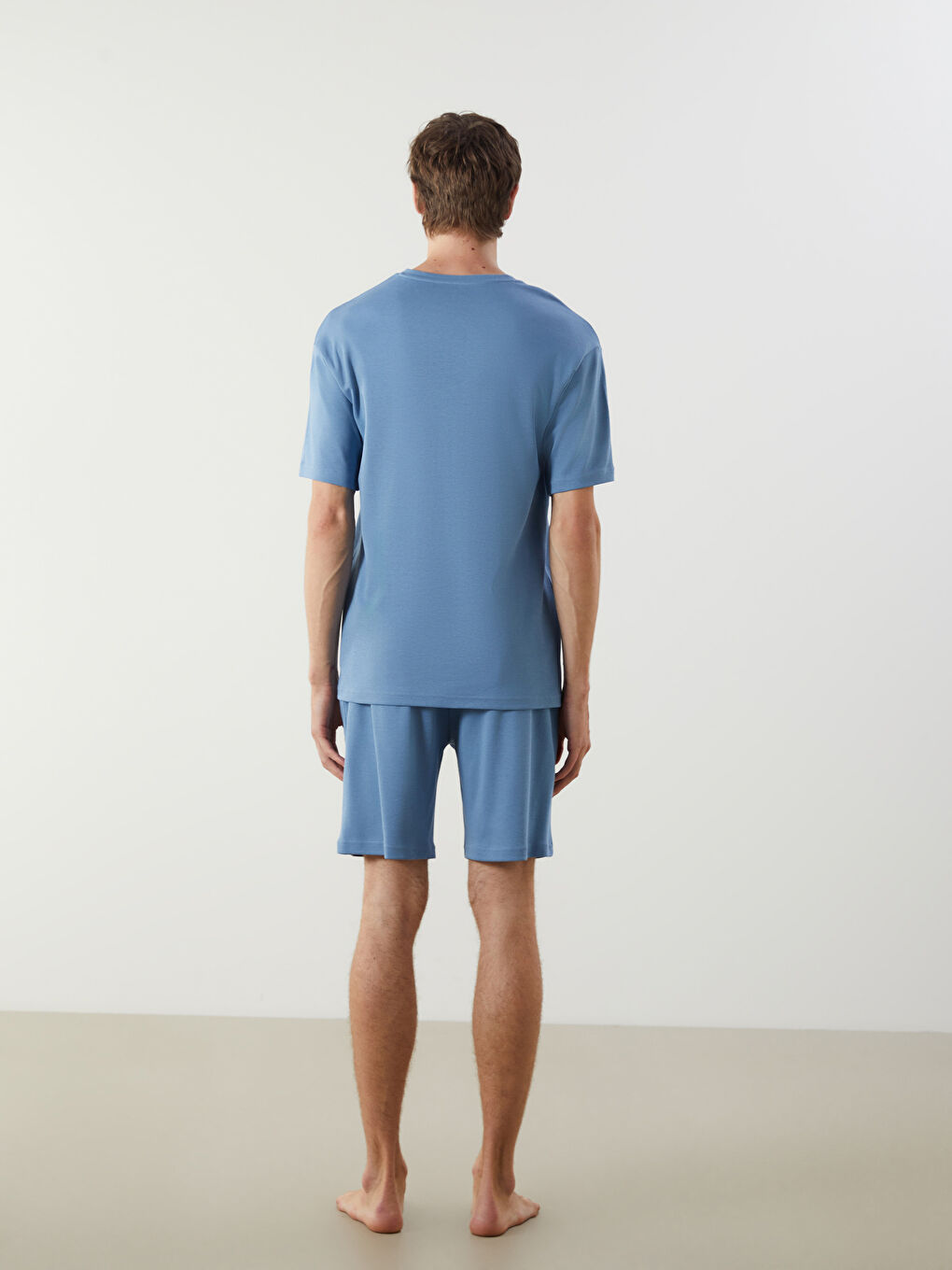 LC WAIKIKI Regular Fit Men's Short Pyjama Set -S5OK66Z8-H9N