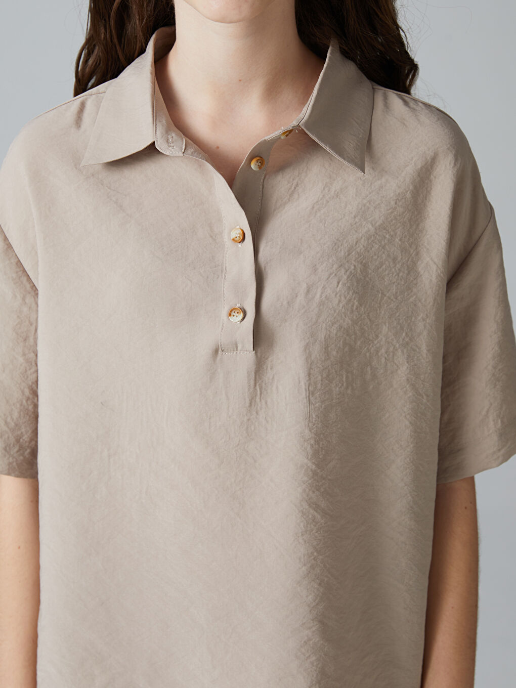 Teenage Girl BEIGE Blouse -S5OK77Z4-GHA