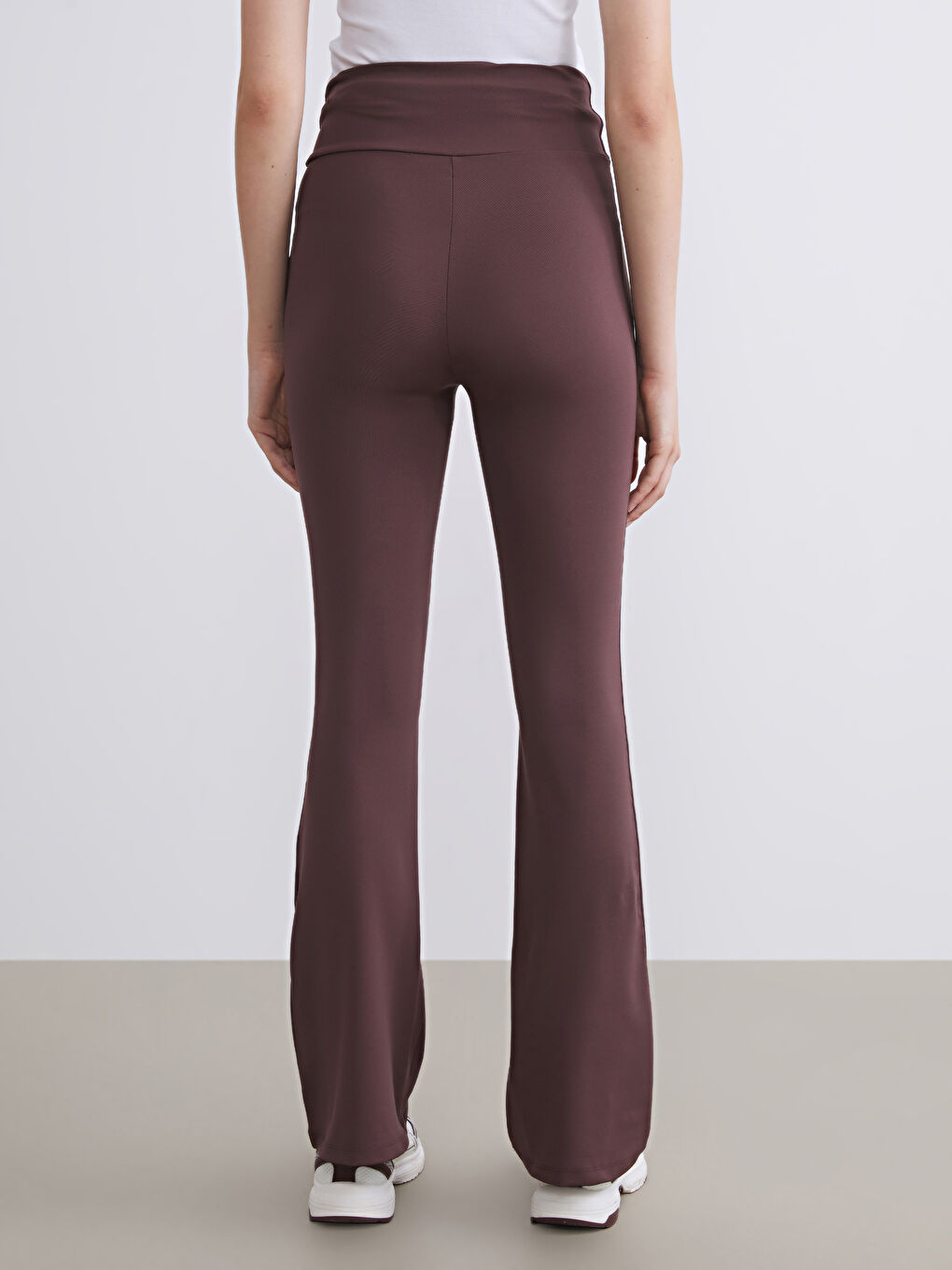 سروال رياضي نساء بخصر مطاطي وفلار-3