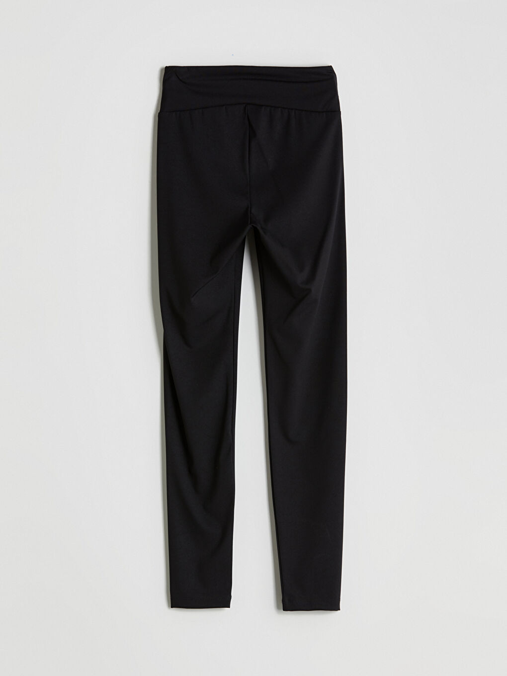 Siyah Beli Lastikli Kadın Spor Tayt-5