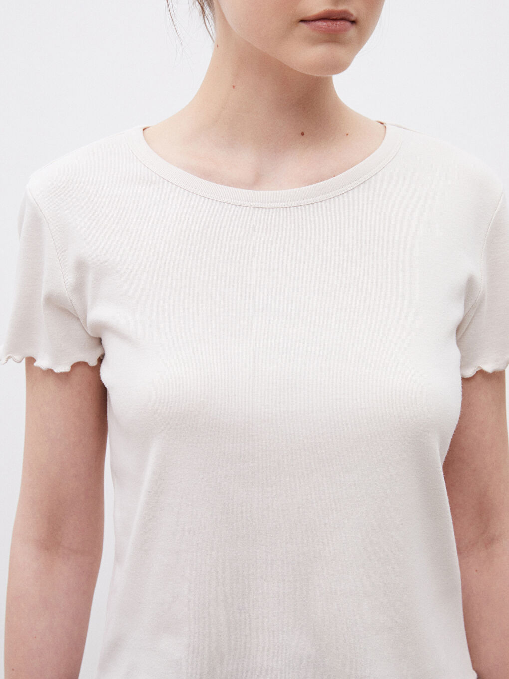 Bej Modal Karışımlı Kadın Body-2