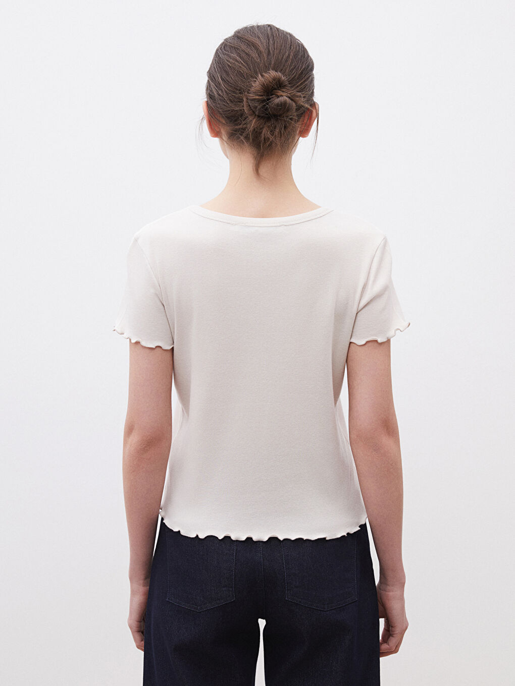 Bej Modal Karışımlı Kadın Body-3