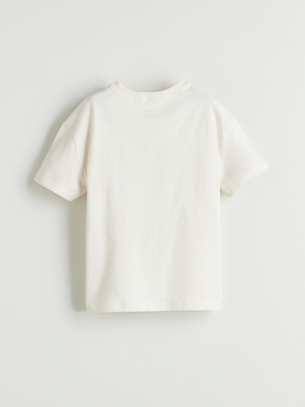 Gri Bisiklet Yaka Baskılı Erkek Çocuk Tişört-2