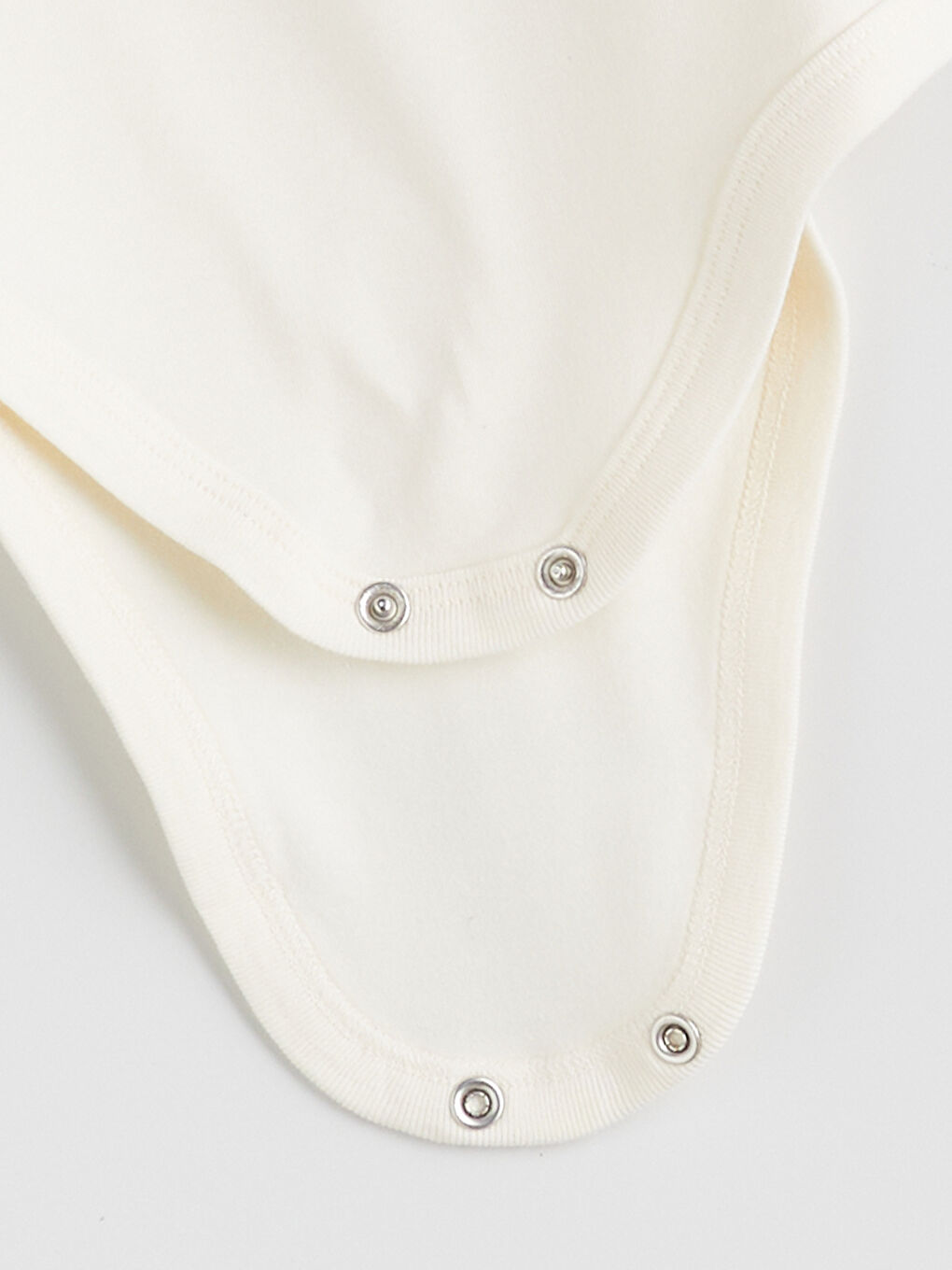 Ekru Erkek Bebek Baskılı Kısa Kollu Çıtçıtlı Body-1