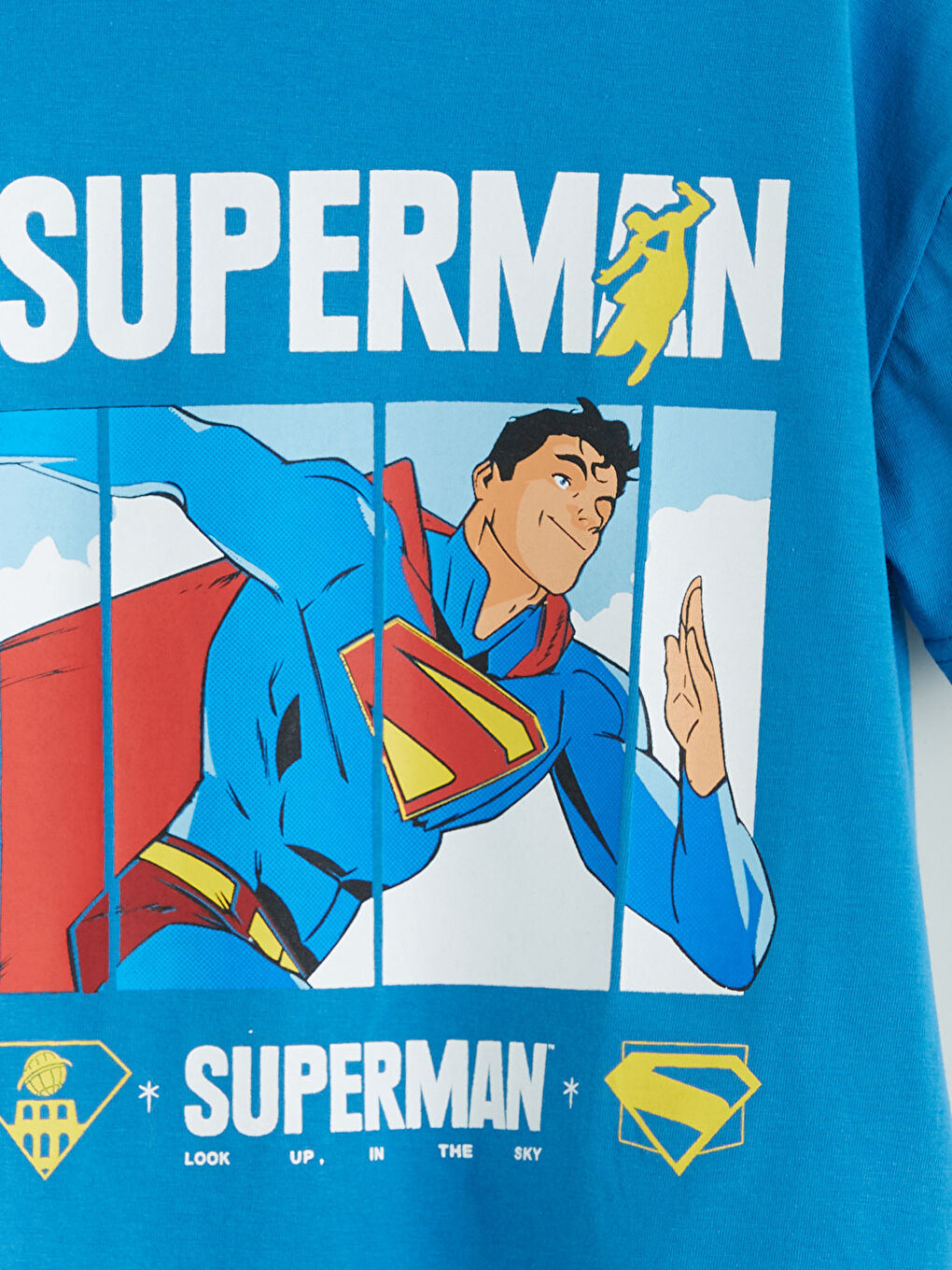 T-Shirt pour Garçons Imprimé Superman à Col Rond-2