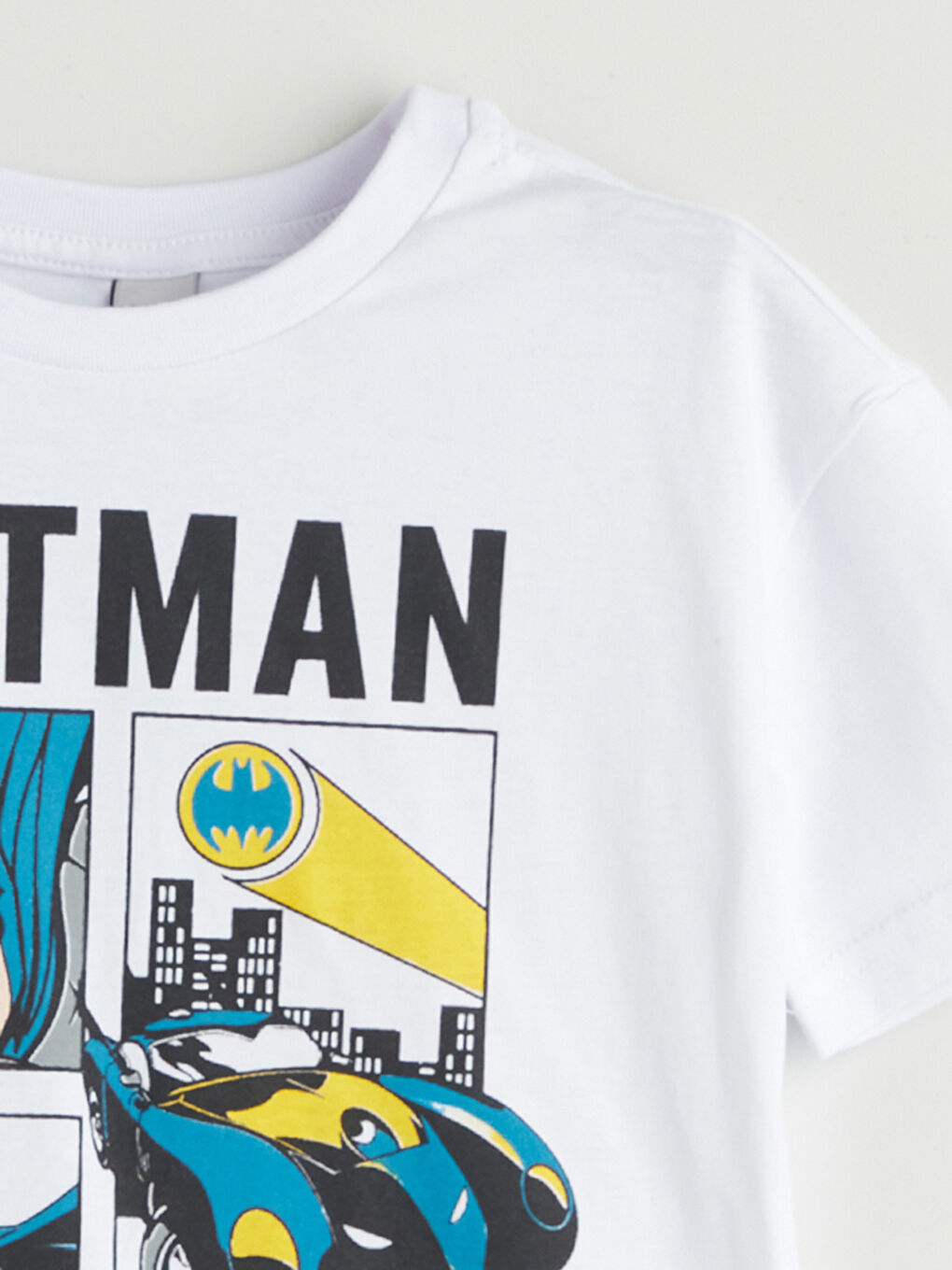 T-shirt Imprimé Batman à Col Rond pour Garçons-1