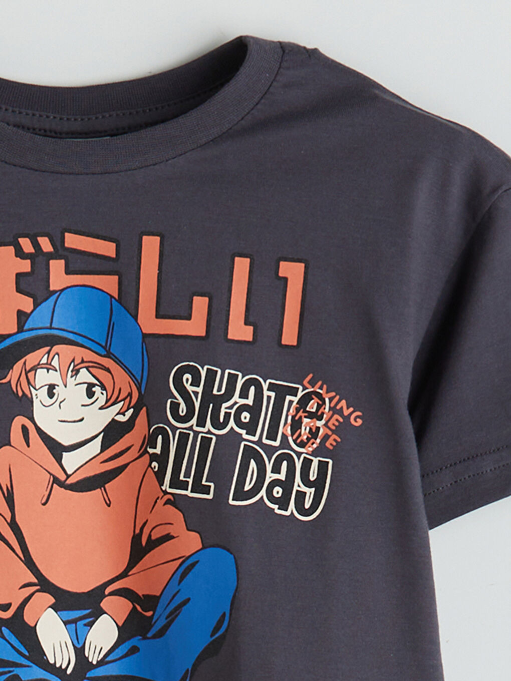 T-shirt Imprimé pour Garçons à Col Rond-1