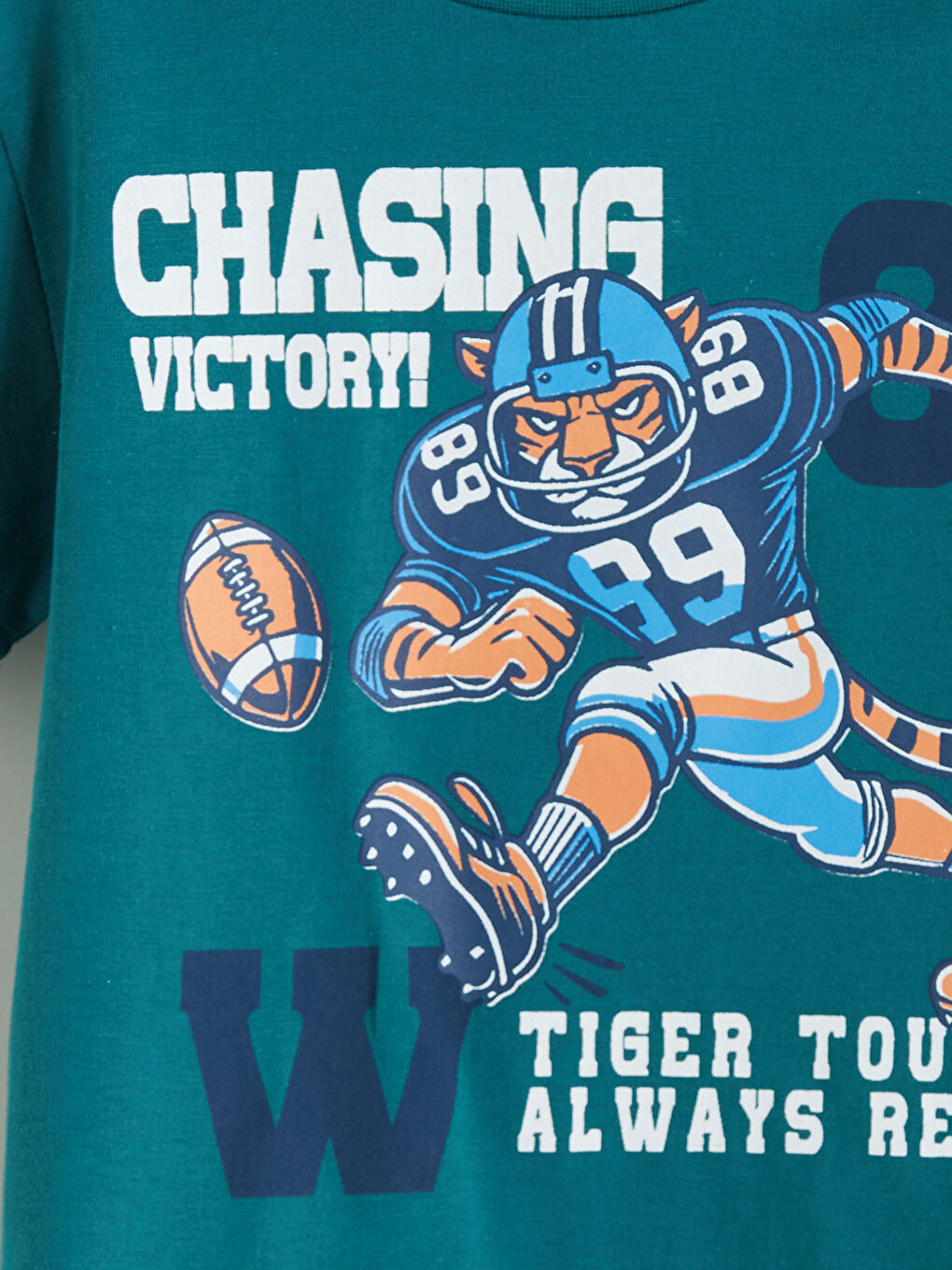 Crew Neck Printed Boys' T-Shirt-2