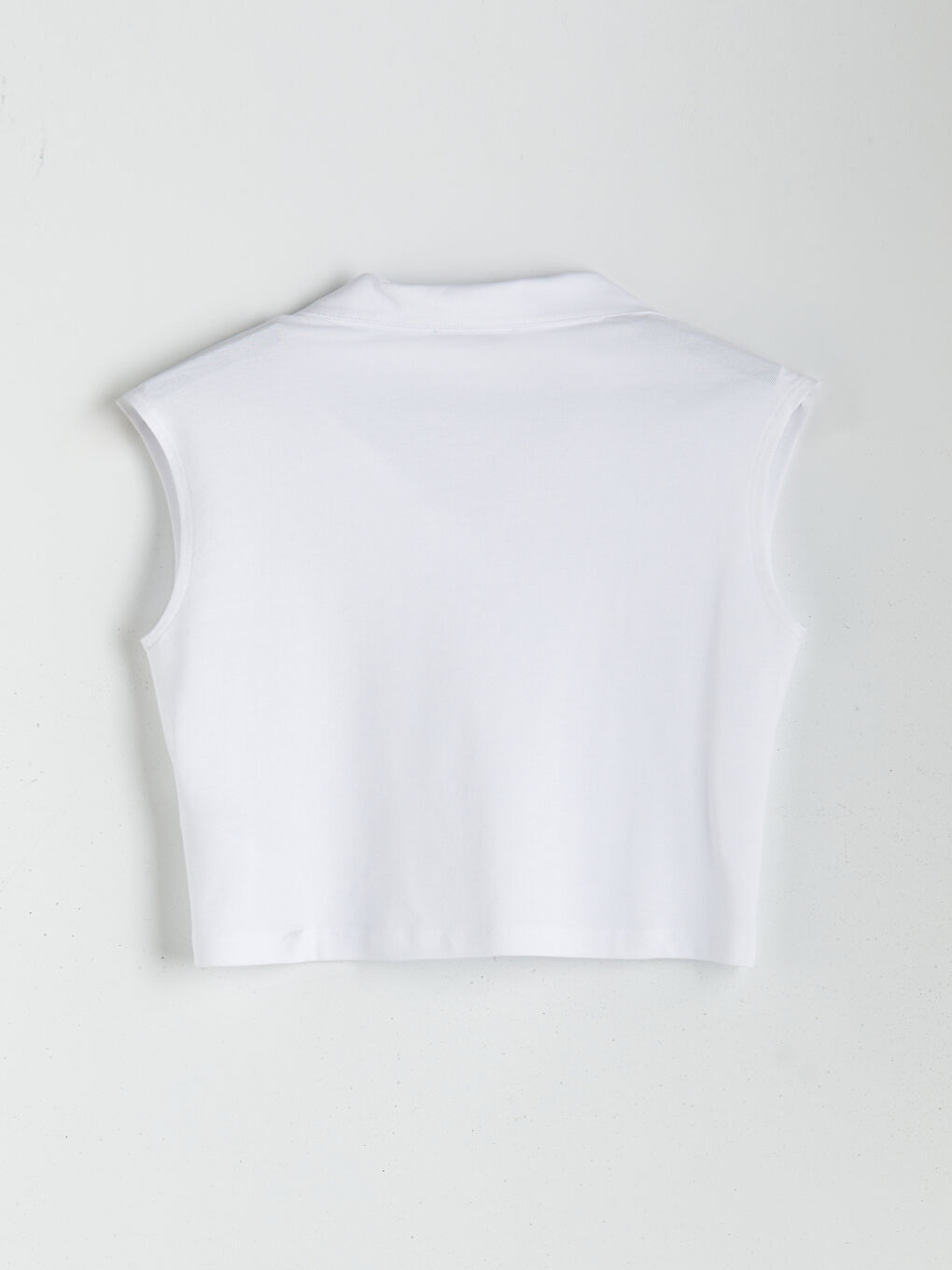Natuvera Beyaz Polo Yaka Pike Crop - 1