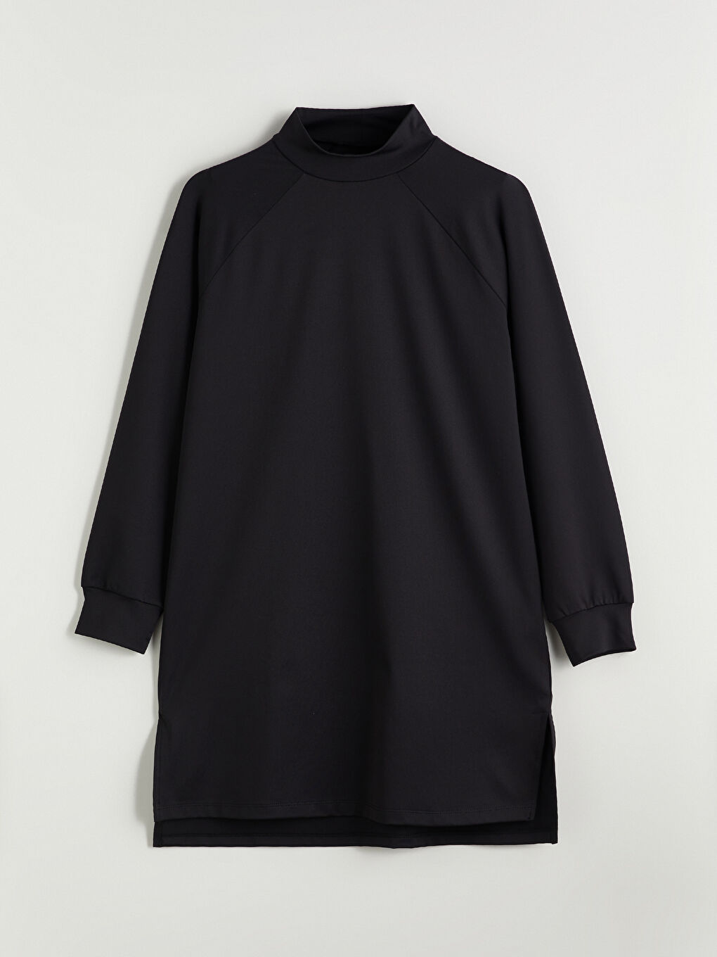 Siyah Dik Yaka Kadın Tunik-4