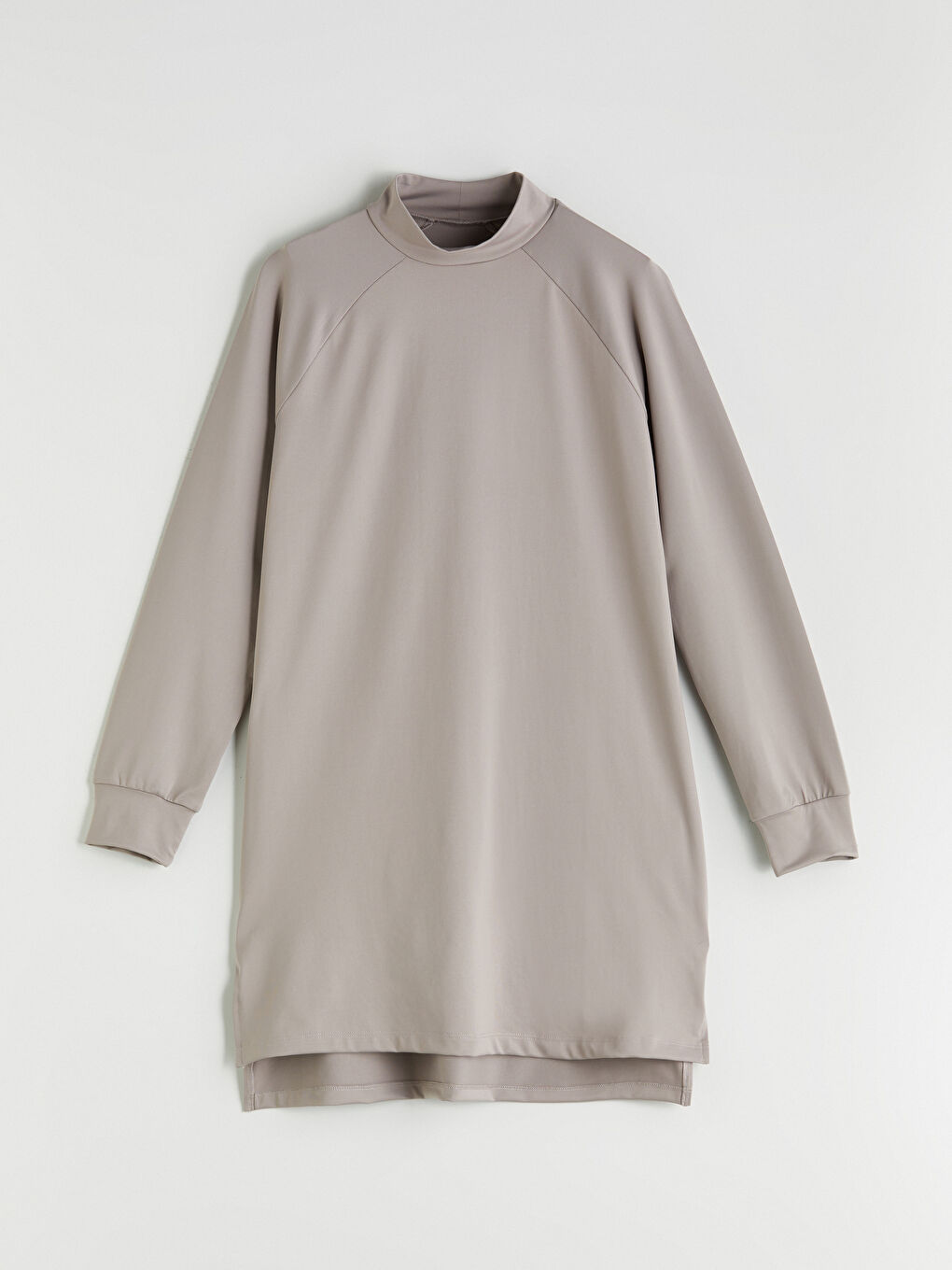 Kahverengi Dik Yaka Kadın Tunik-4