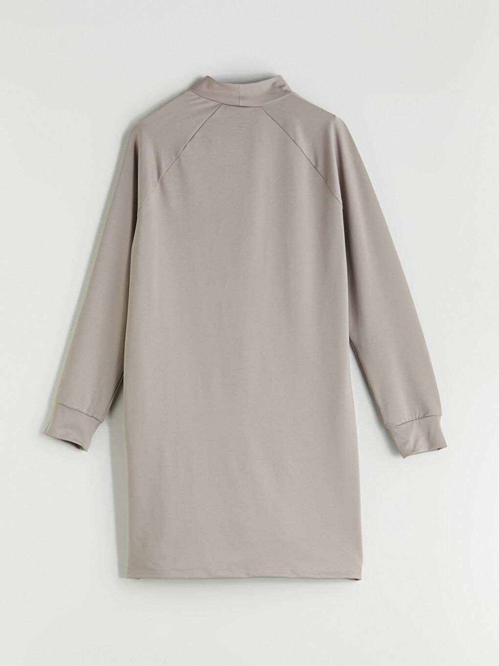 Kahverengi Dik Yaka Kadın Tunik-5