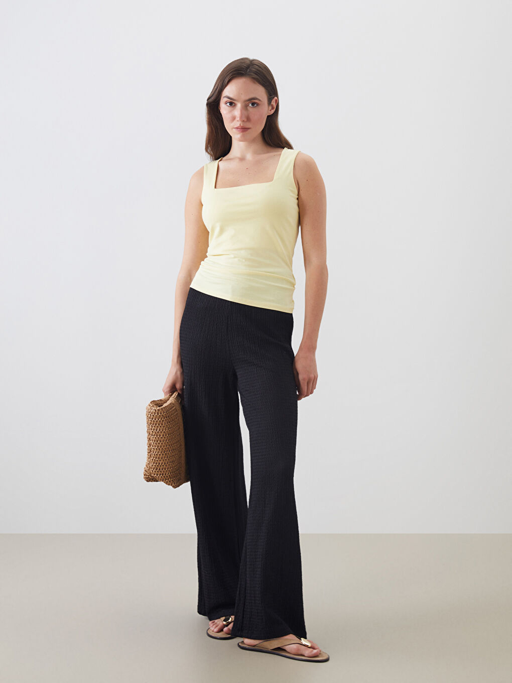 Square Collar Women's Tank Top -S5OM23Z8-FSW