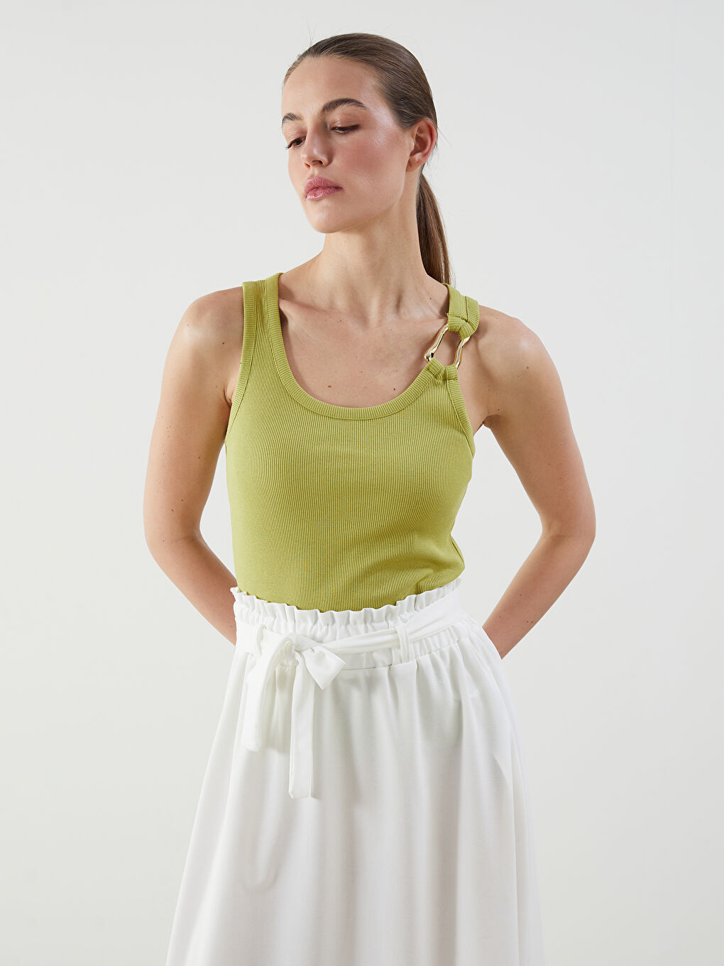 U Neck Women's Tank Top -S5OM24Z8-GCQ