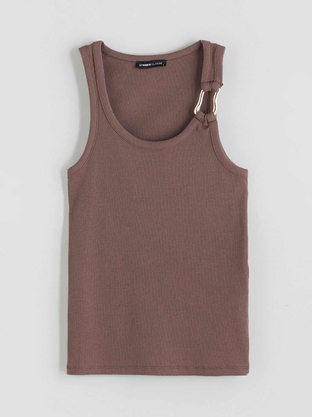 Kahverengi U Yaka Kadın Atlet-4