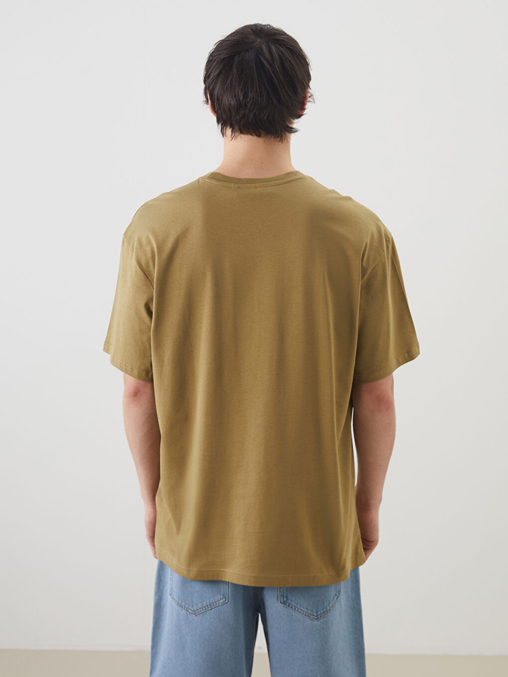 XSIDE Crew Neck Printed Jersey Men's T-Shirt -S5OM26Z8-GVT