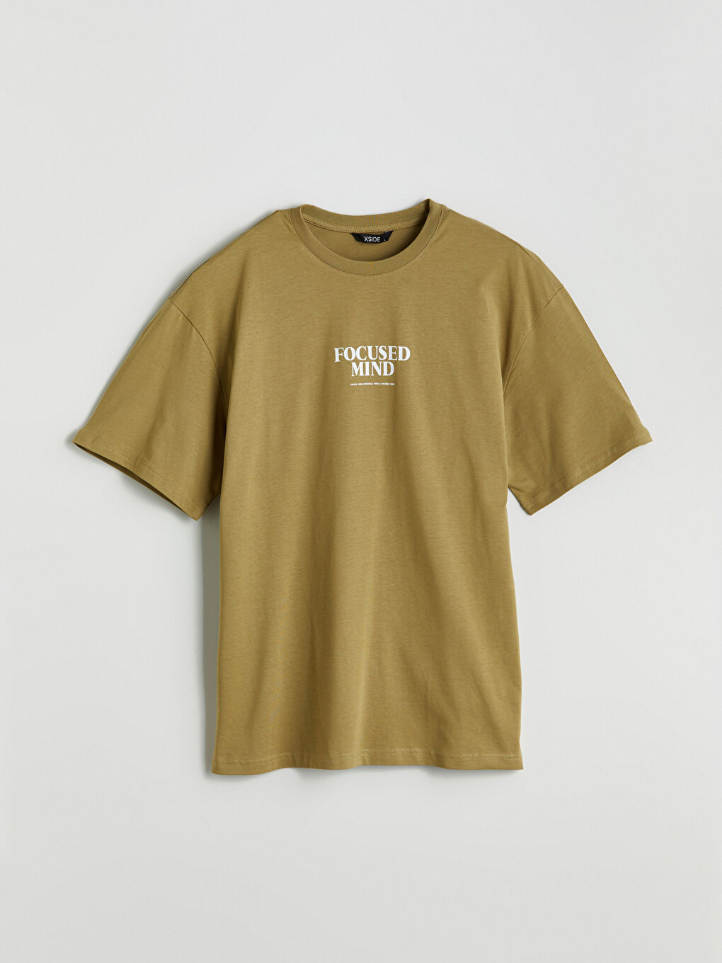 XSIDE Crew Neck Printed Jersey Men's T-Shirt -S5OM26Z8-GVT