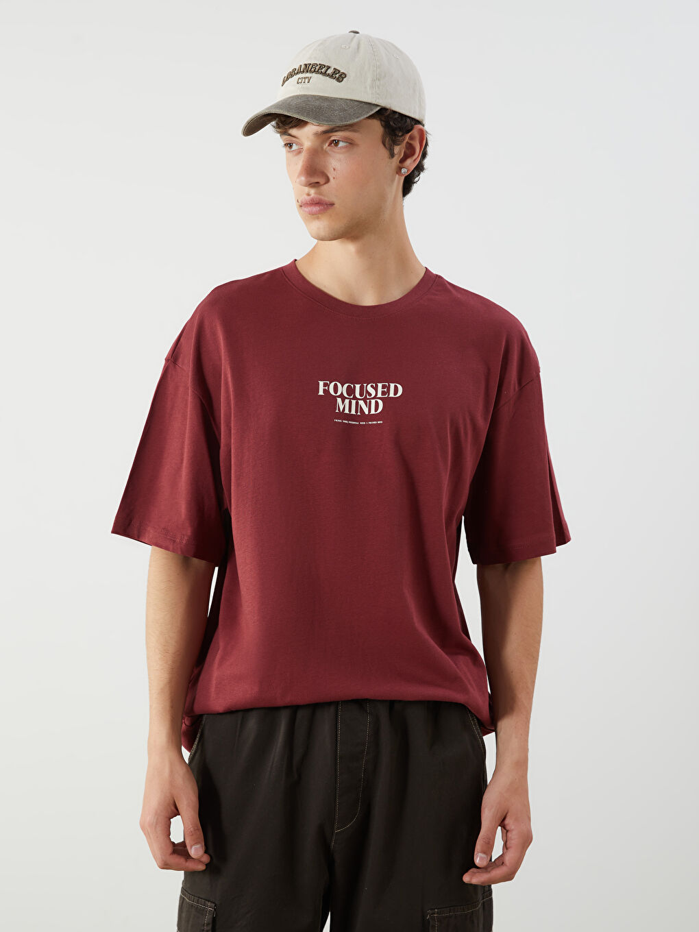 XSIDE Crew Neck Printed Jersey Men's T-Shirt -S5OM26Z8-PLW
