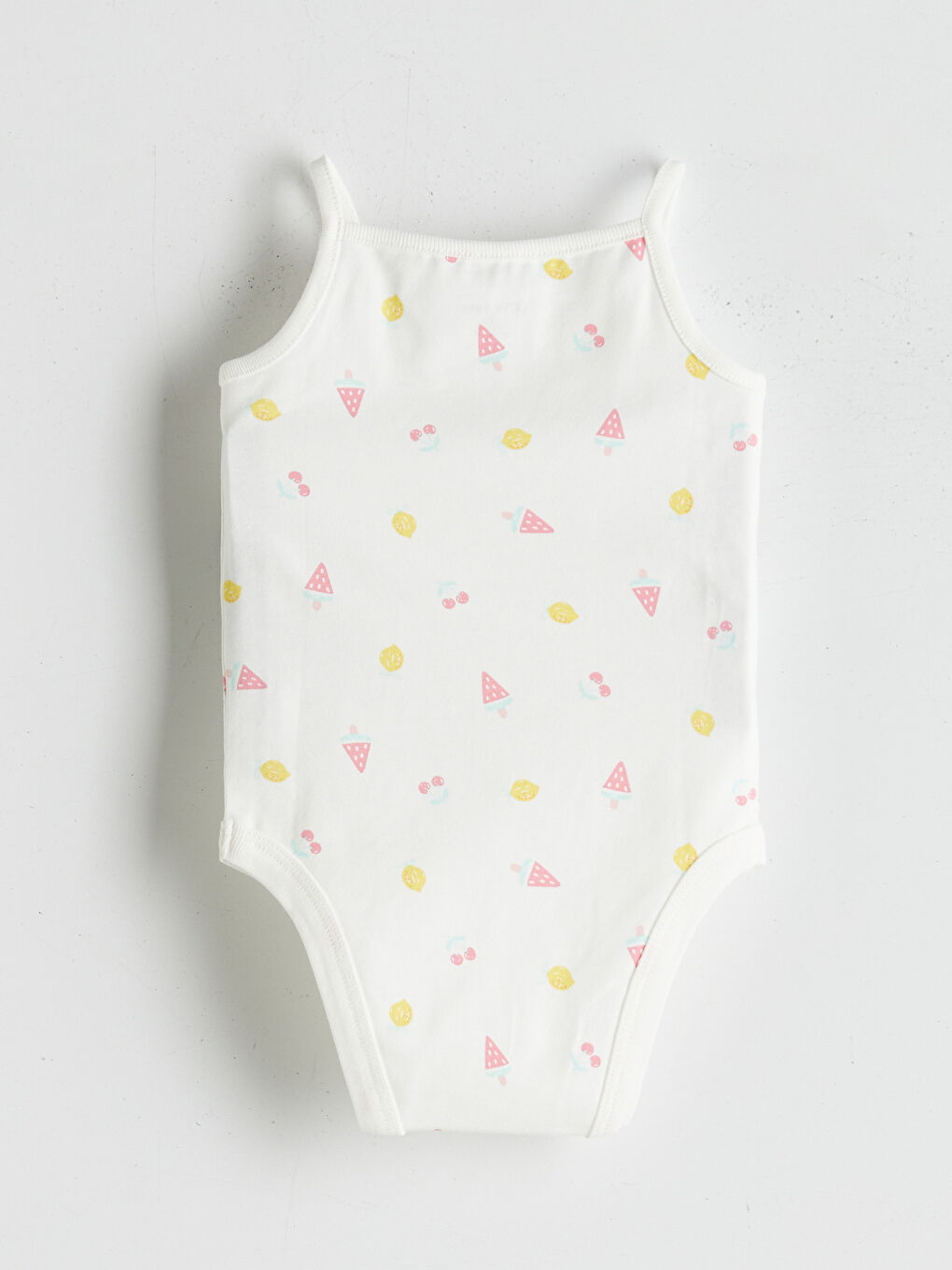 LCW baby Ekru Bisiklet Yaka Basic Kız Bebek Takım 3'lü - 5