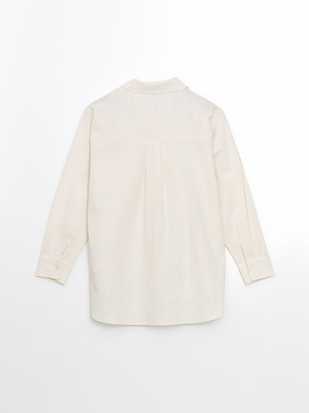 LCW Modest Bej Oversize Kadın Gömlek Tunik - 5