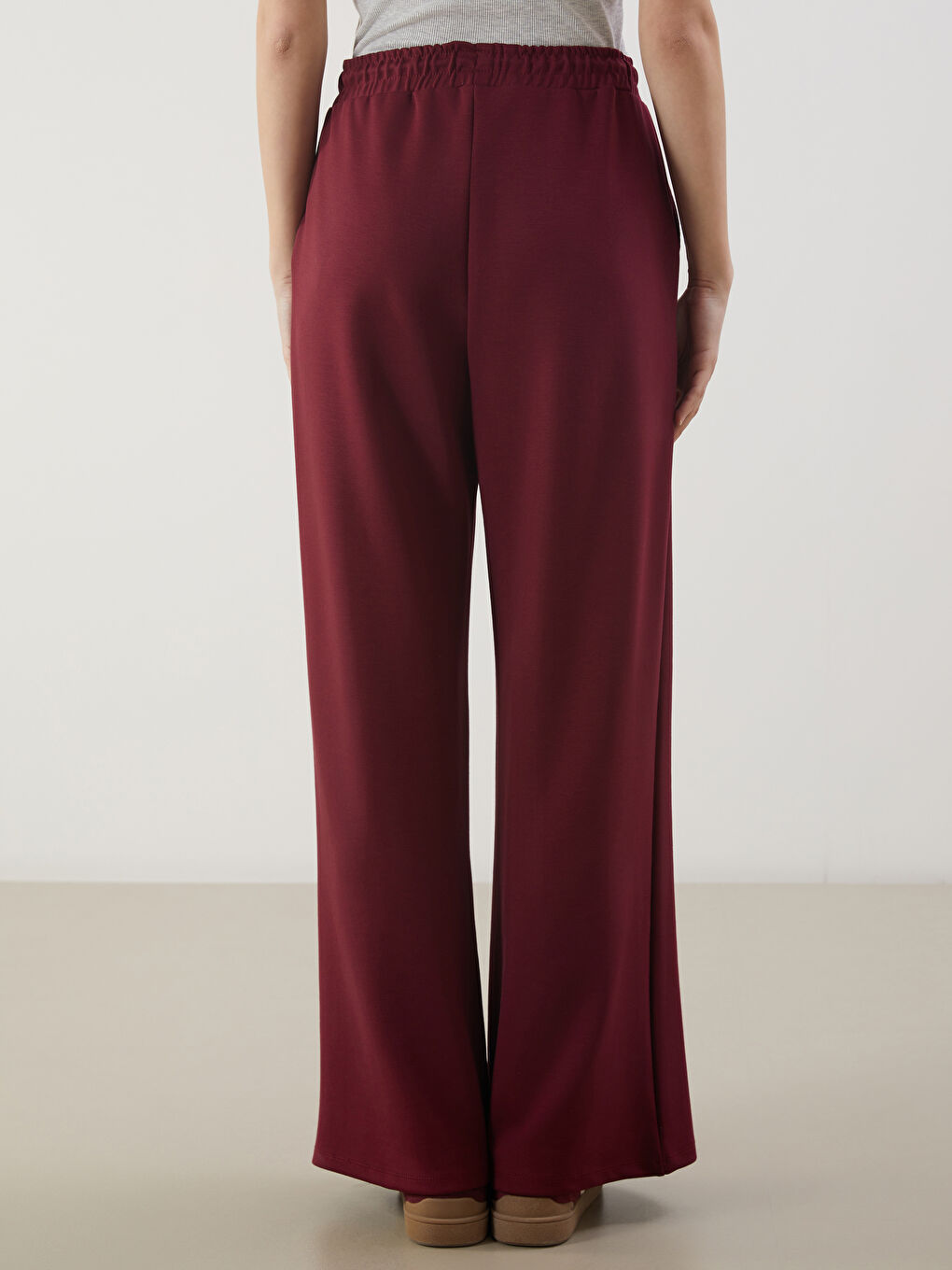 Women's Elastic Waist Sweatpants -S5OM44Z8-HRW