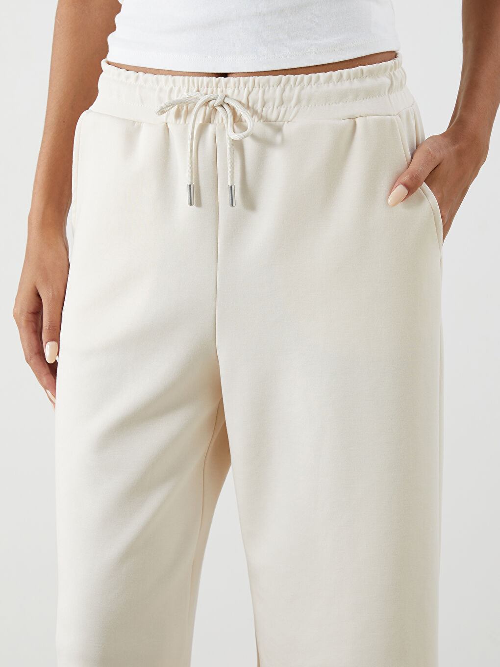 Women's Sweatpants with Elastic Waist -S5OM44Z8-R9J
