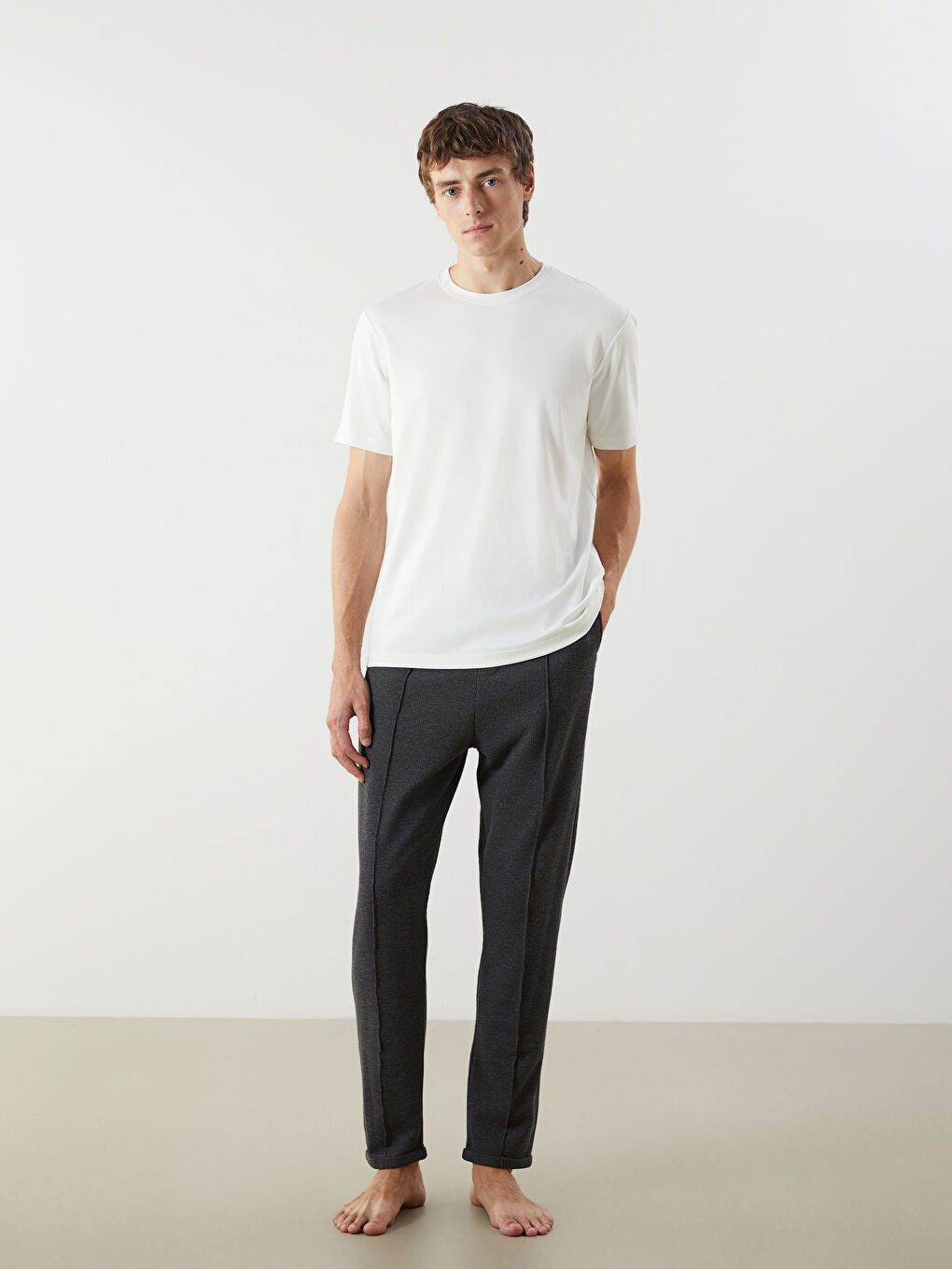 LC WAIKIKI Antrasit Slim Fit Erkek Pijama Altı