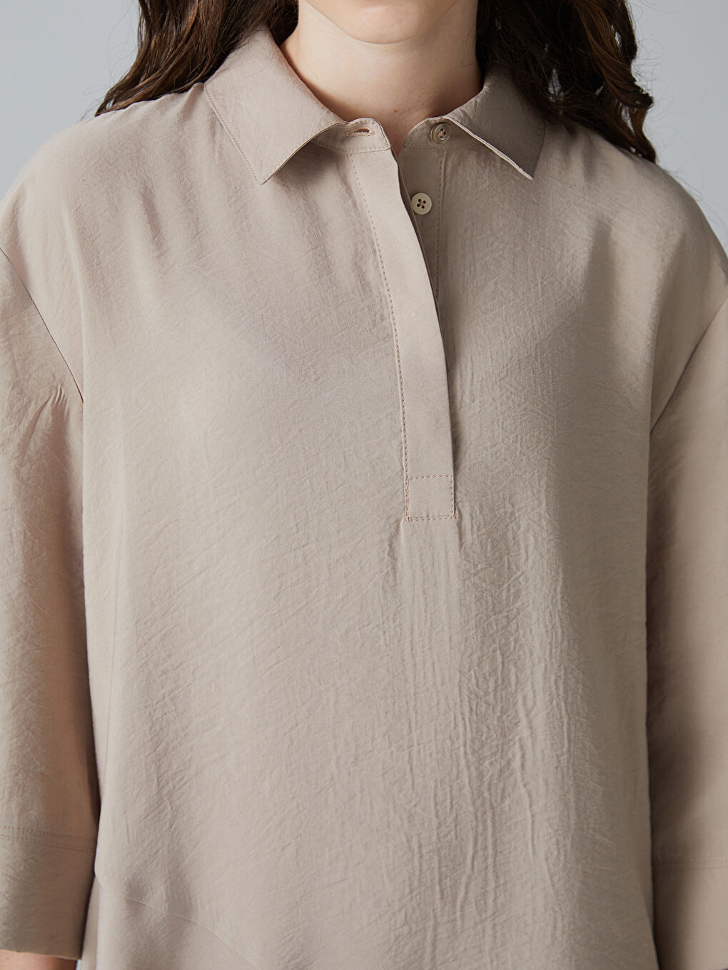 Shirt Collar Young Girl Dress-2