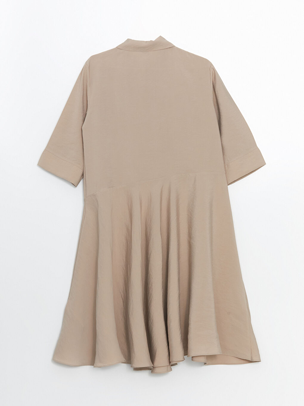 Shirt Collar Young Girl Dress-5