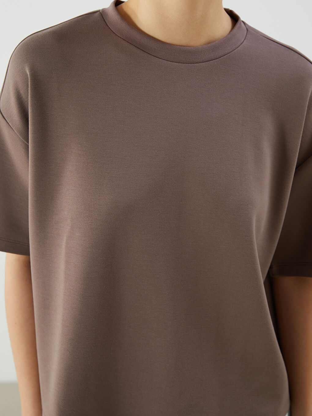 Crew Neck Oversize Women's T-Shirt -S5OM57Z8-PS7