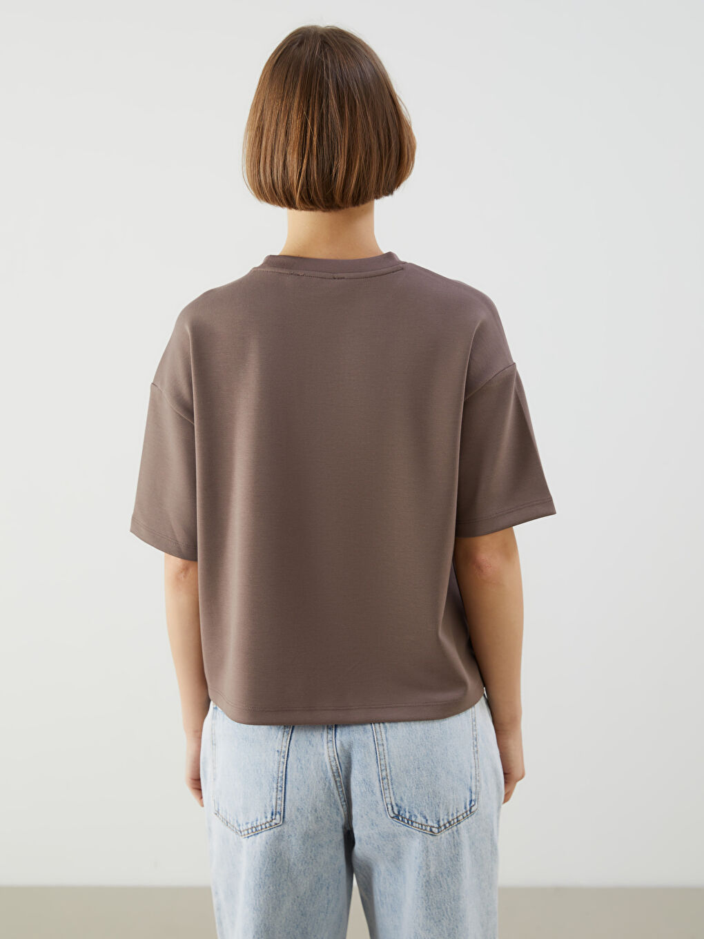 Crew Neck Oversize Women's T-Shirt -S5OM57Z8-PS7