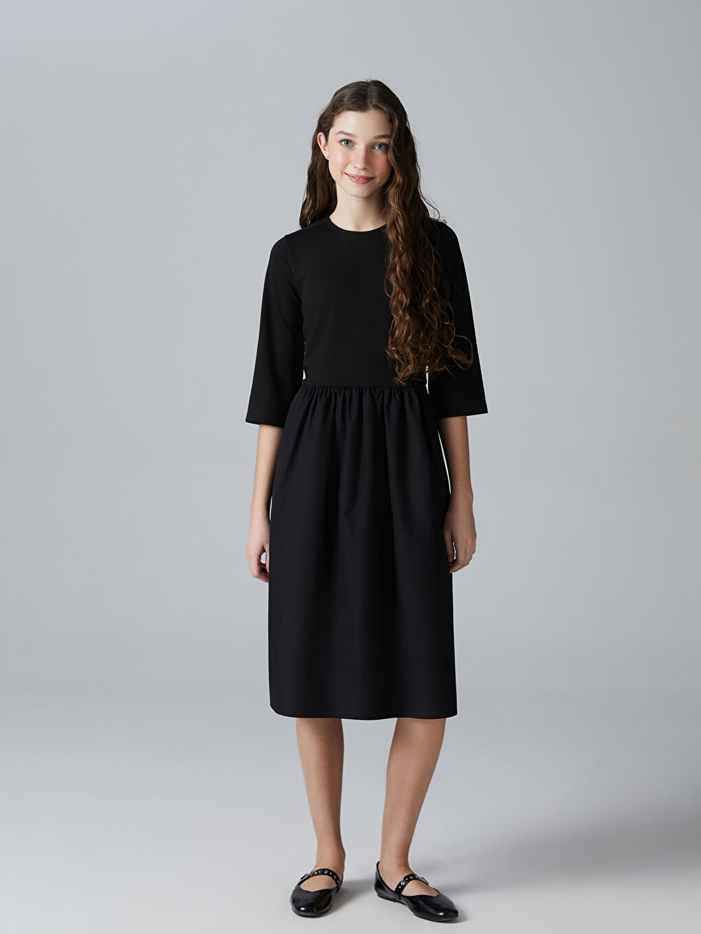 Teenage Girl BLACK Dress -S5OM75Z4-CVL