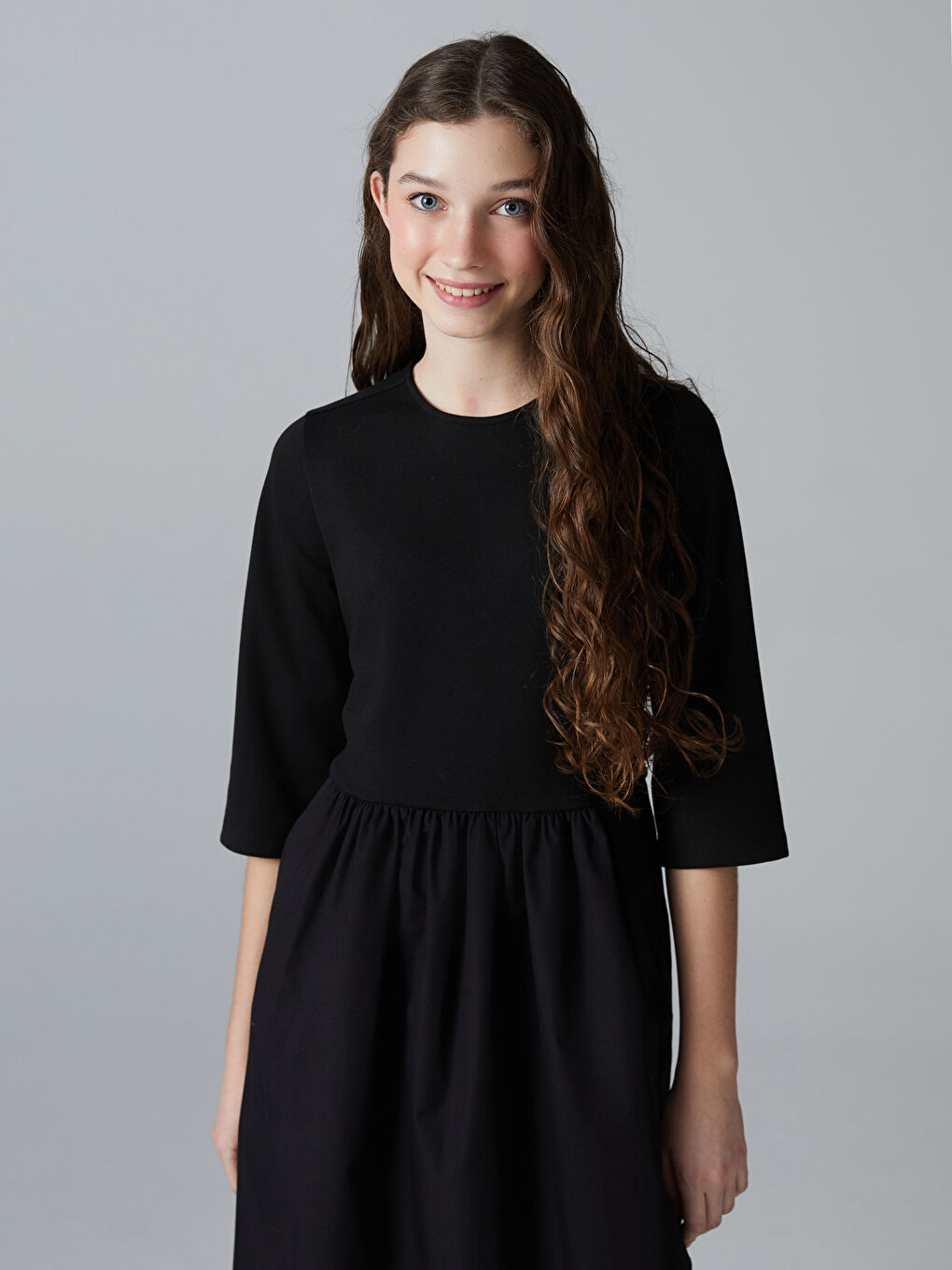 Teenage Girl BLACK Dress -S5OM75Z4-CVL