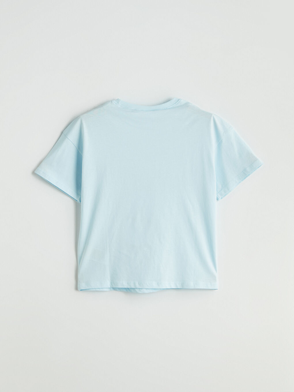 Mavi Bisiklet Yaka Cinnamoroll Baskılı Kız Çocuk Pijama Üst-2