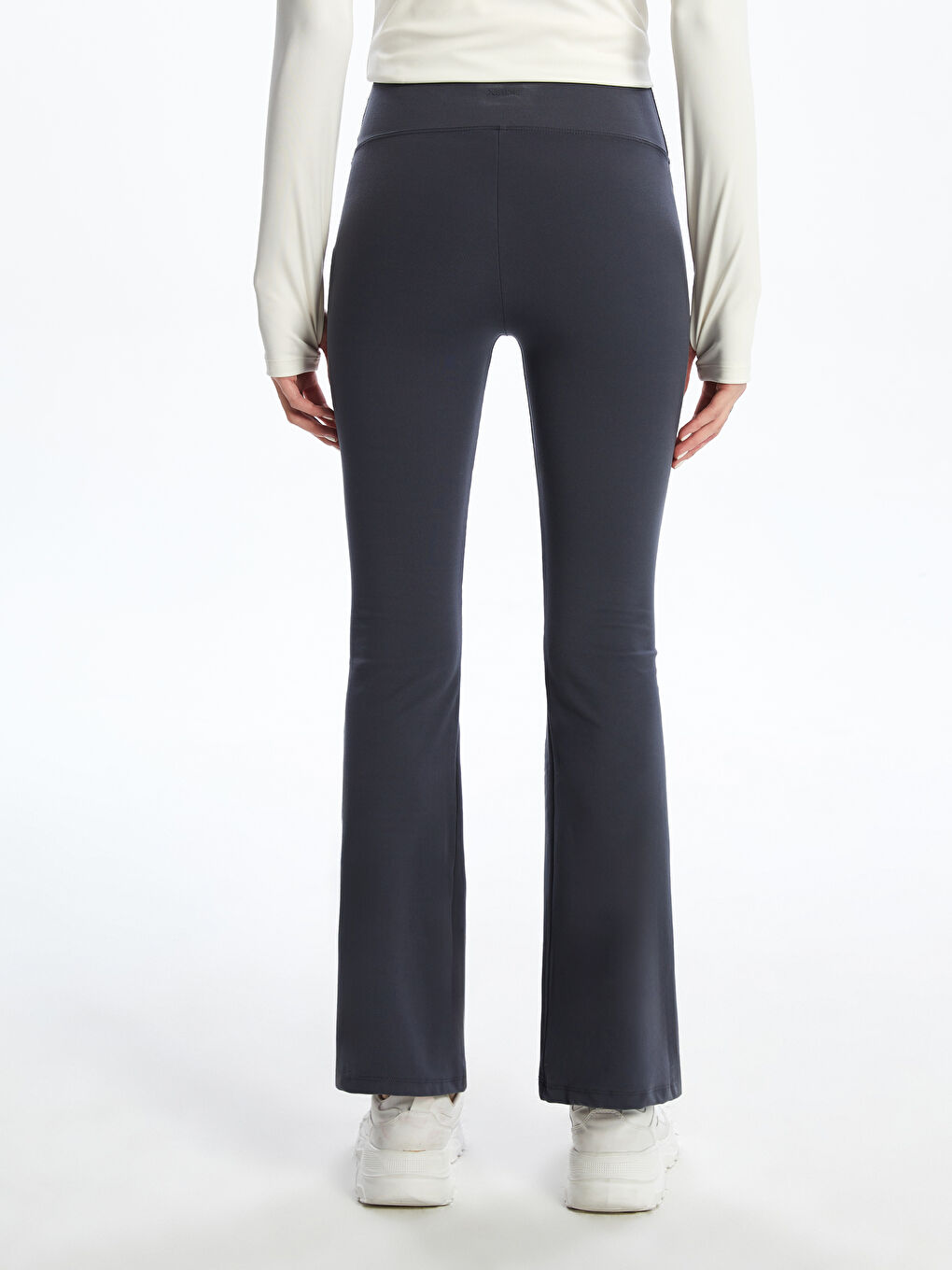 Elasticated Waist Flared Women's Sports Leggings -S5ON08Z8-KWH