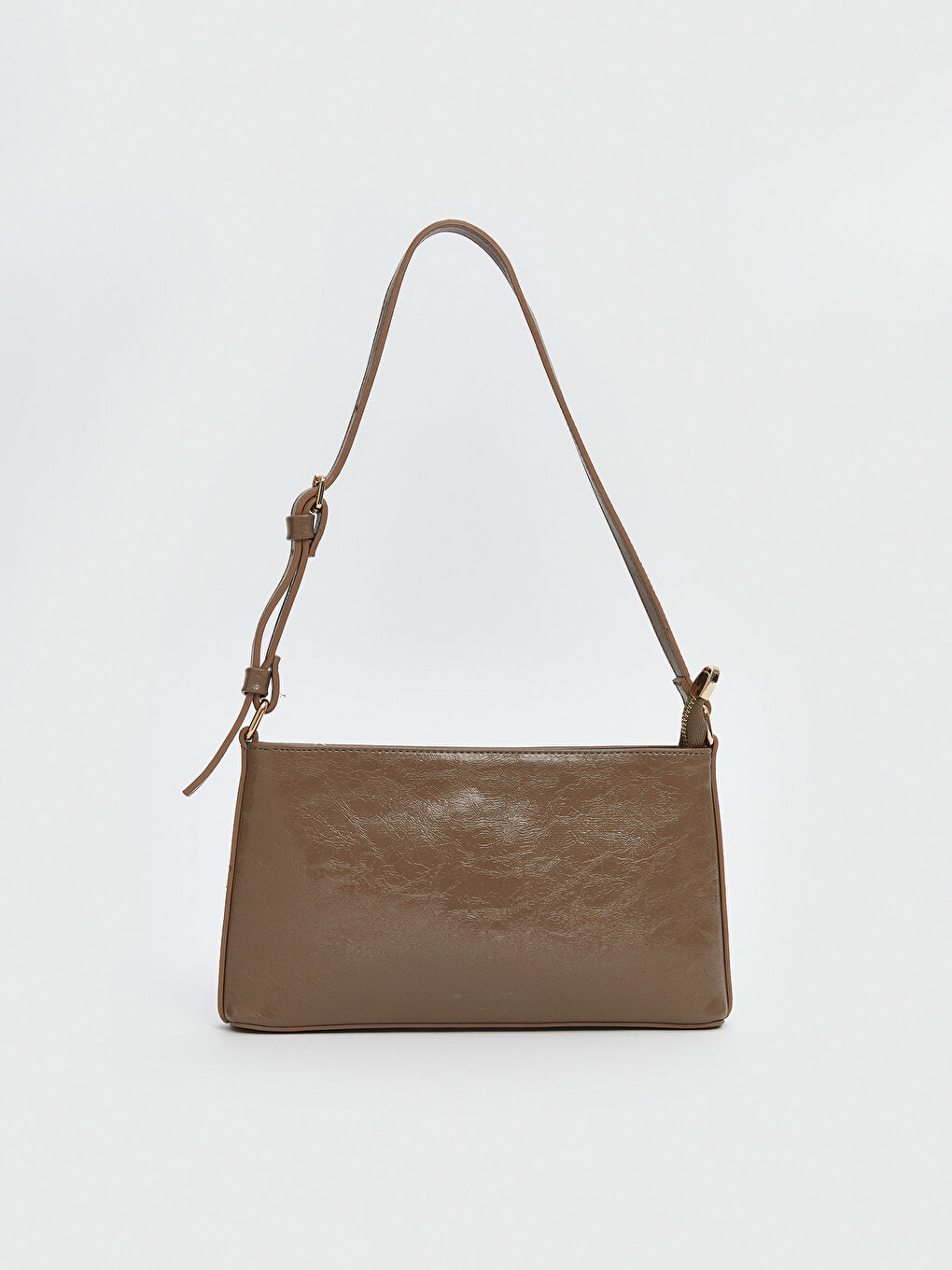 Kahverengi Deri Görünümlü Kadın Kol Çantası-3