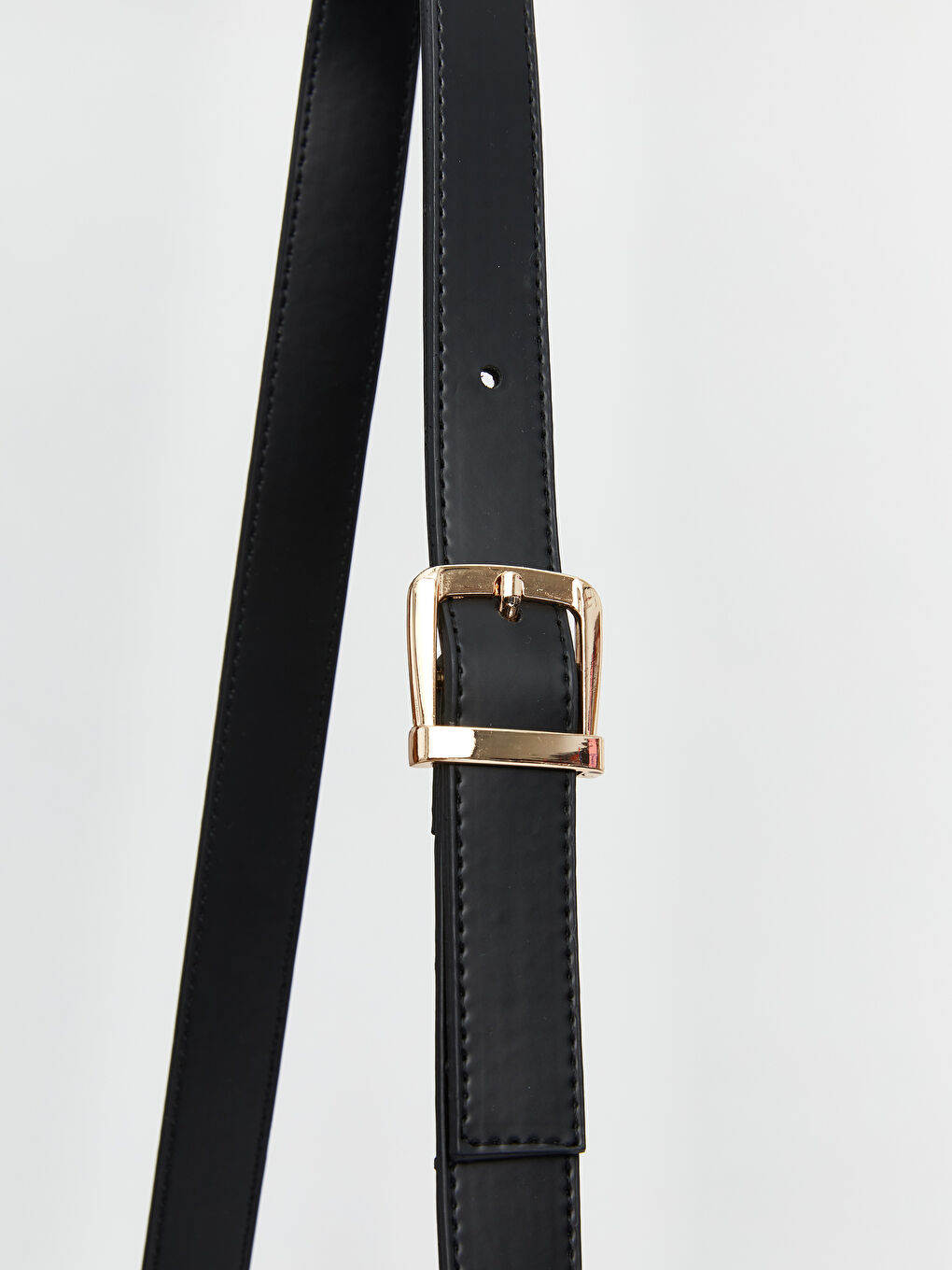 Siyah Deri Görünümlü Kadın Kol Çantası-7