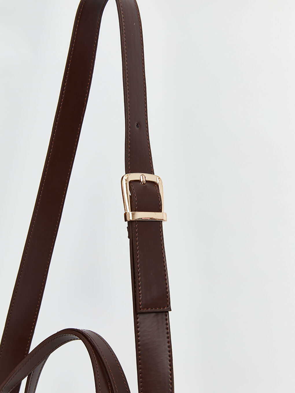 Kahverengi Deri Görünümlü Kadın Kol Çantası-4