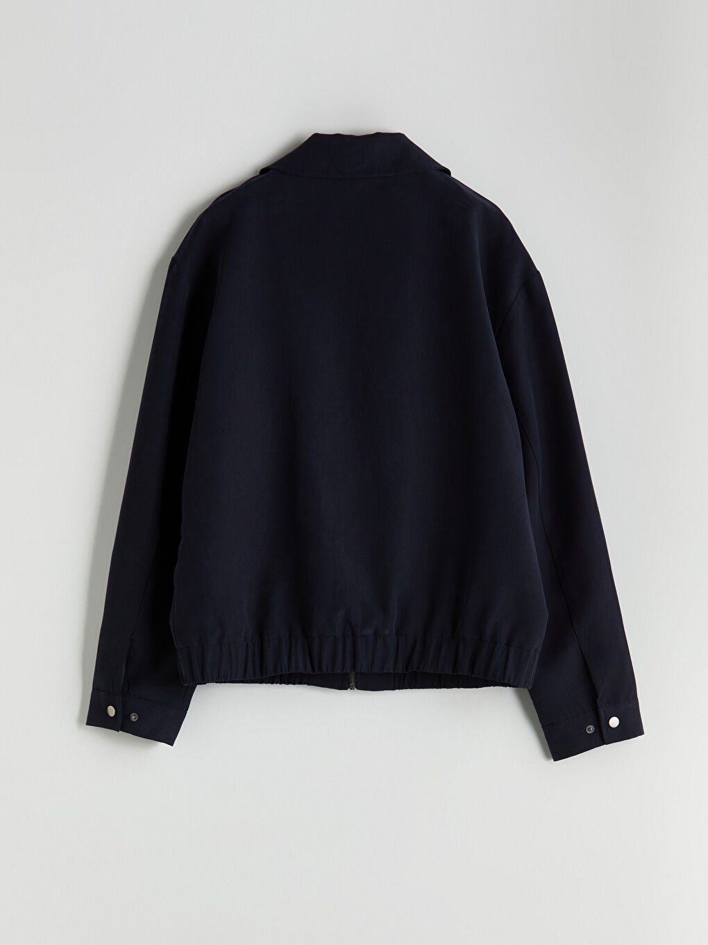 Lacivert Standart Kalıp Gömlek Yaka Erkek Mont-7