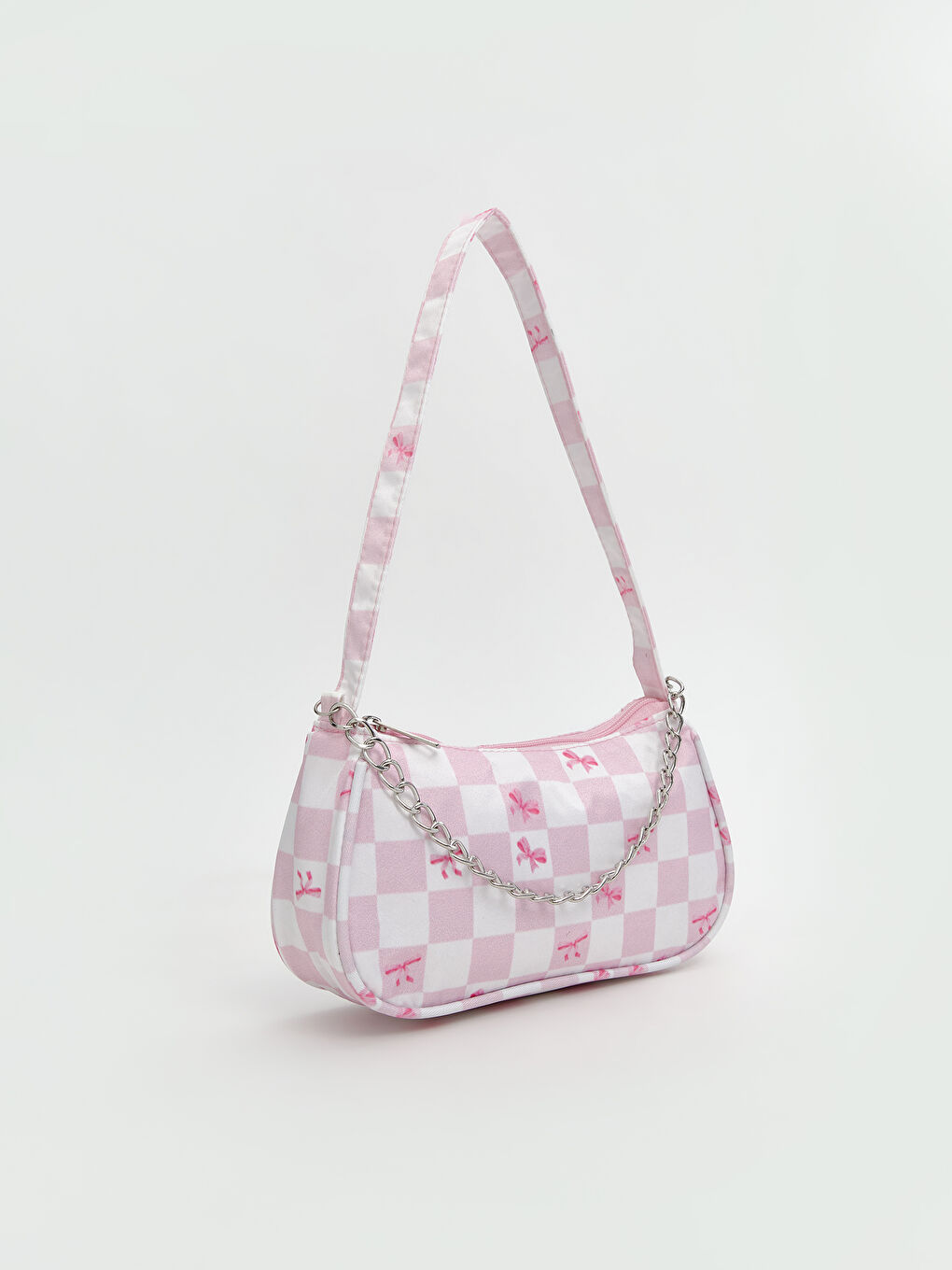 Pembe Zincir Detaylı Kız Çocuk Omuz Çantası