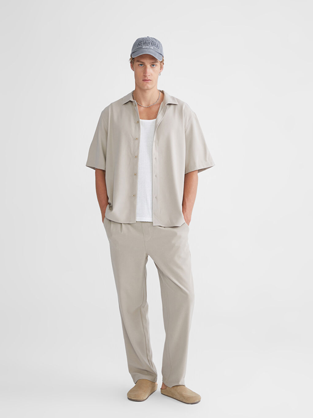 Relaxed Fit Short Sleeve Men's Shirt-2