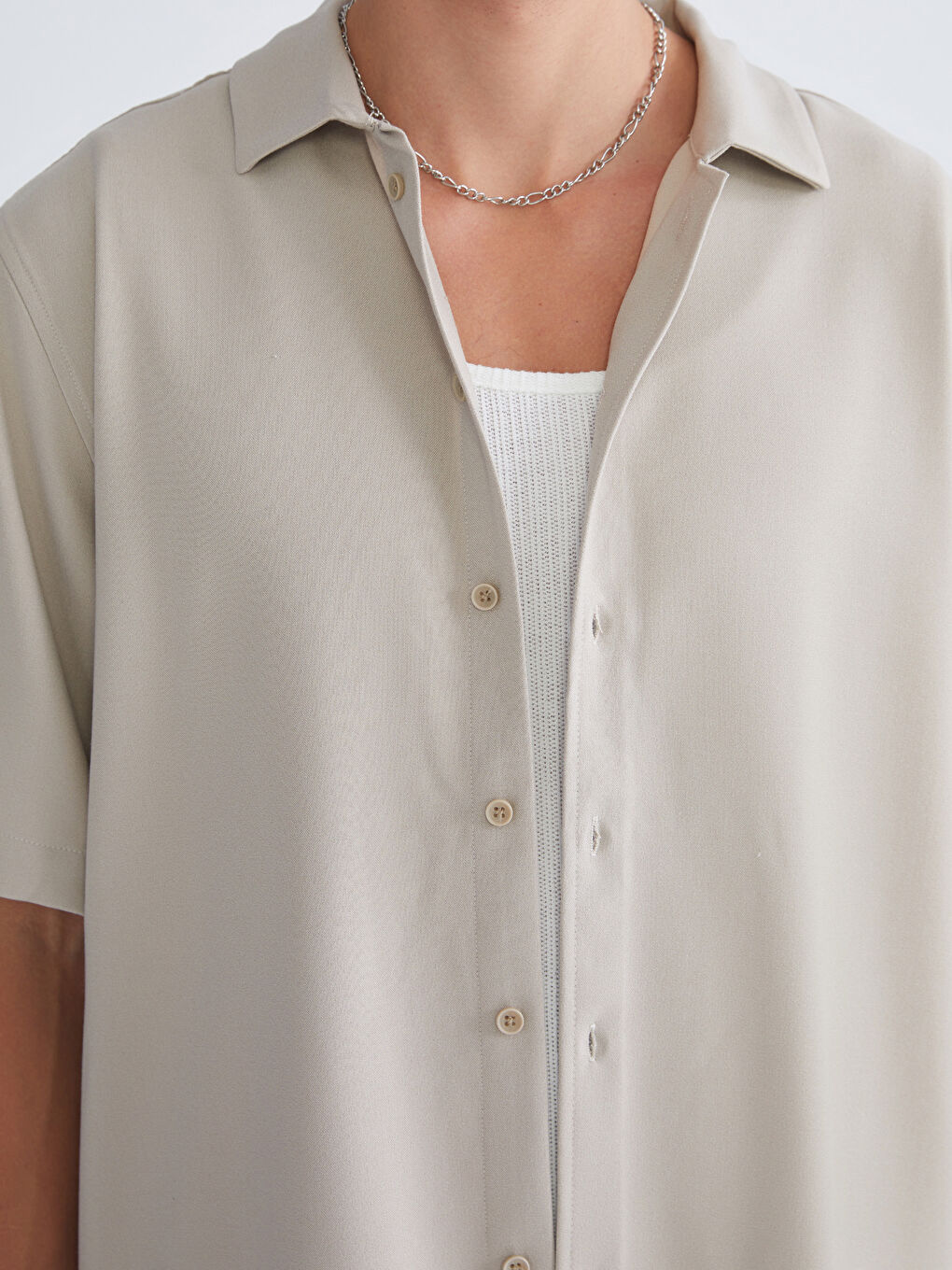 Relaxed Fit Short Sleeve Men's Shirt-4