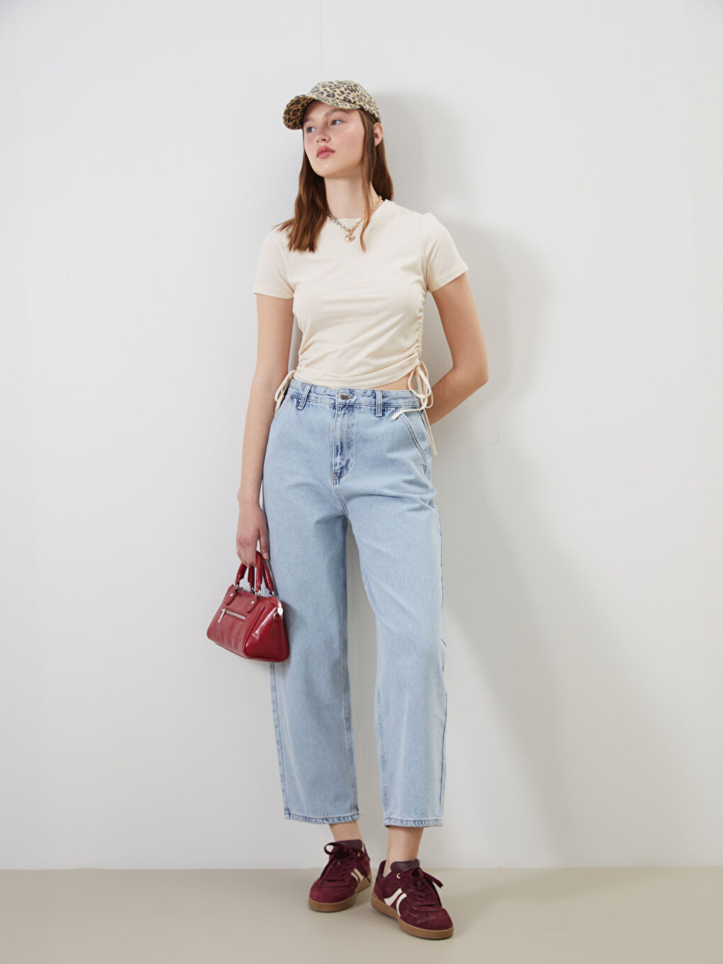 XSIDE Mavi Baggy Fit Kadın Jean Pantolon