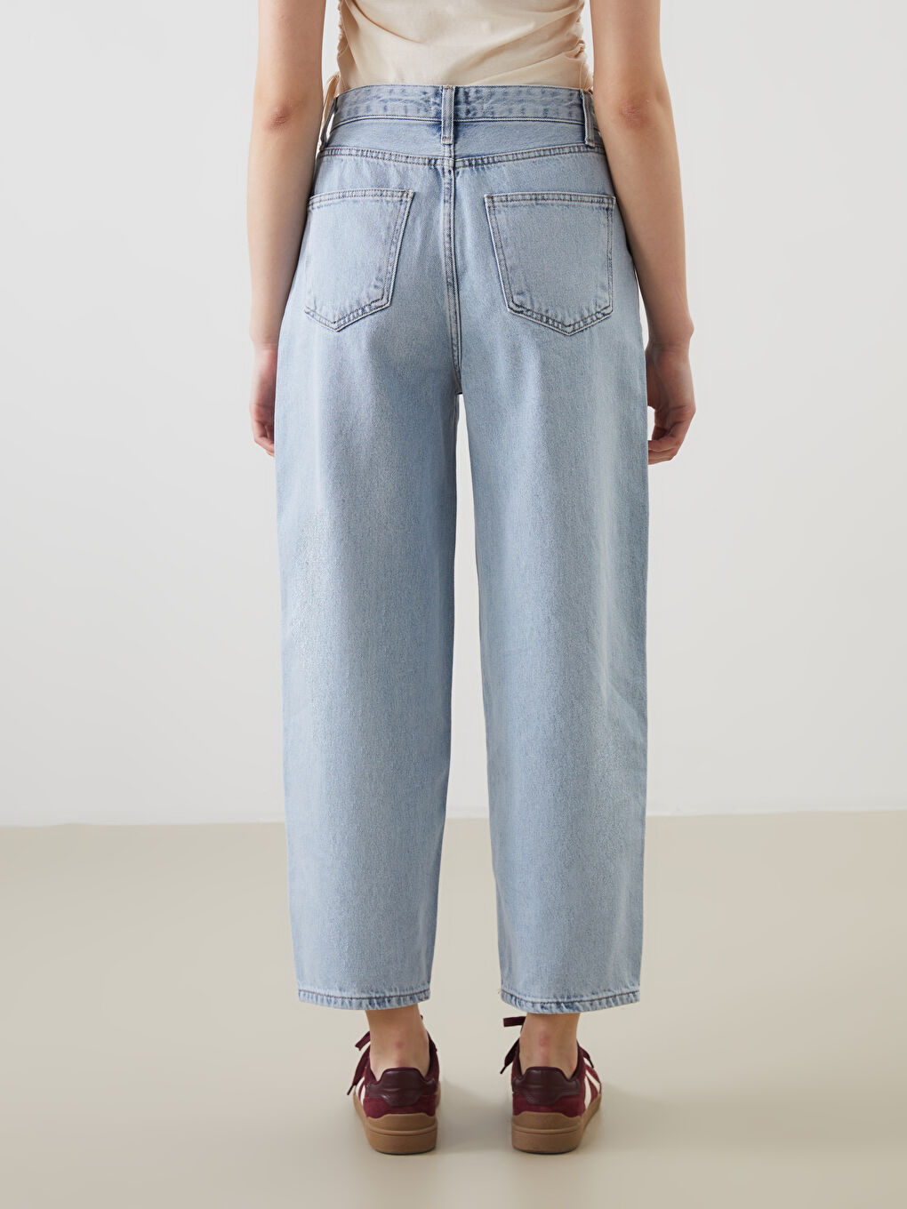 XSIDE Mavi Baggy Fit Kadın Jean Pantolon - 3